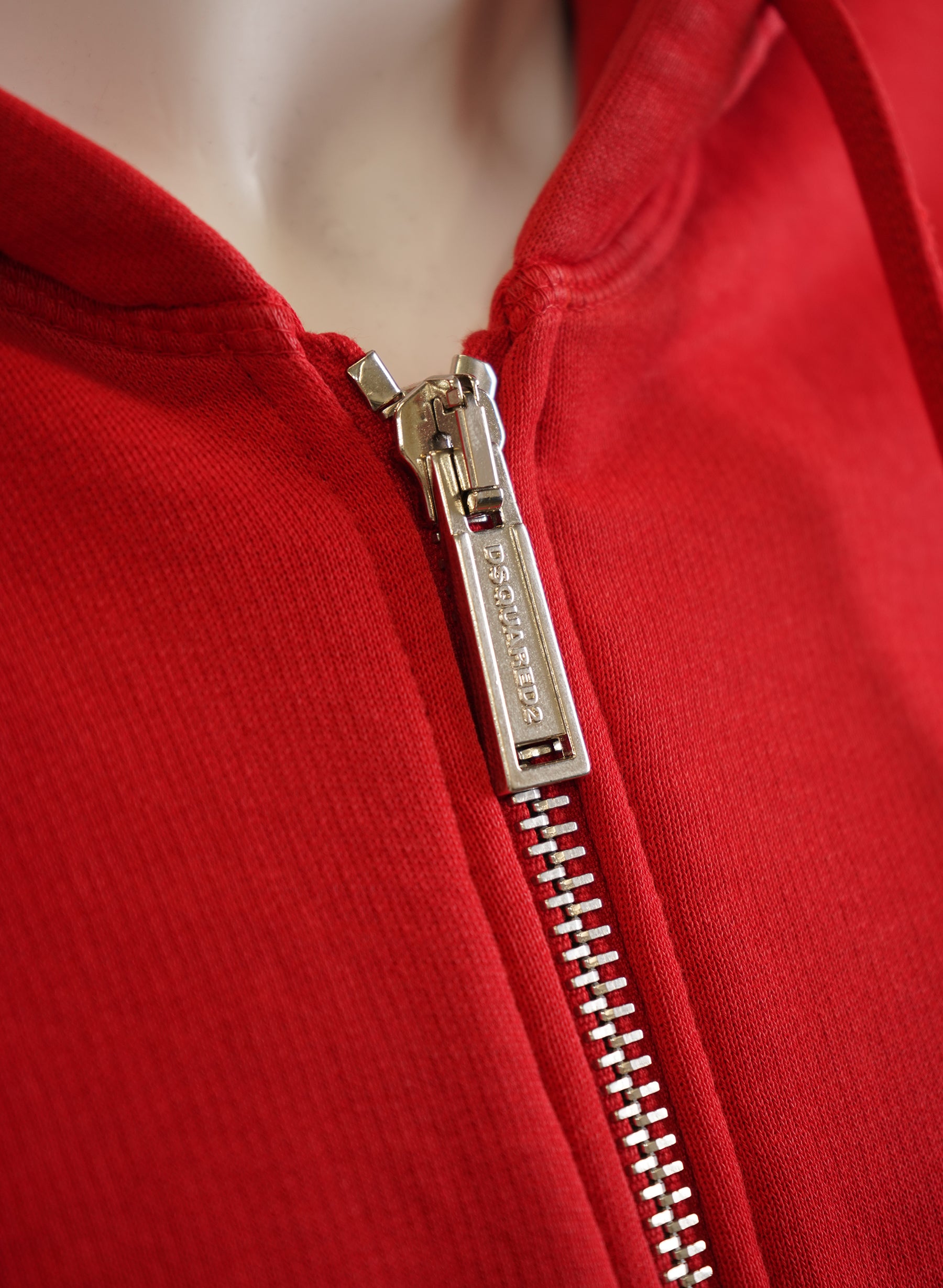 Sweat à capuche zippé avec logo Dsquared