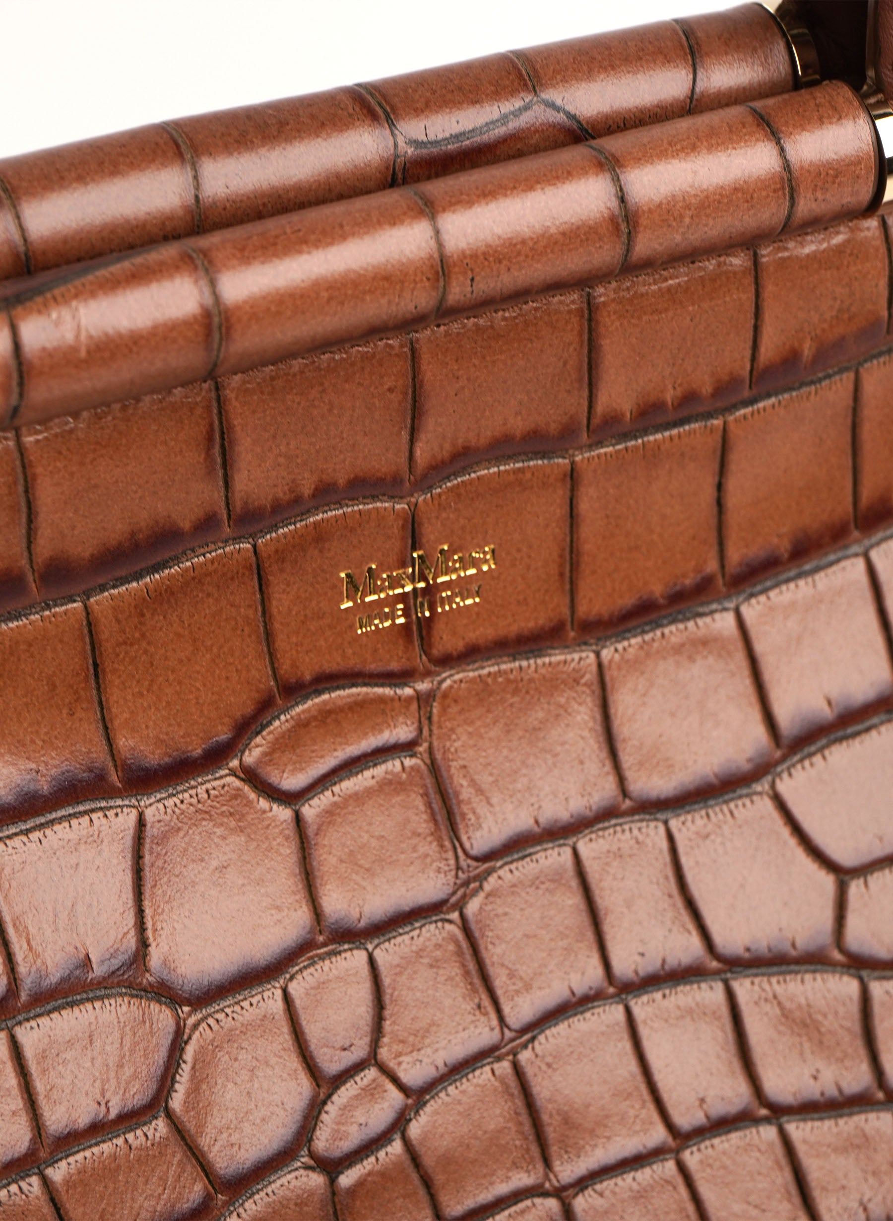 Sac MAXMARA Anita S2 en cuir embossé façon crocodile