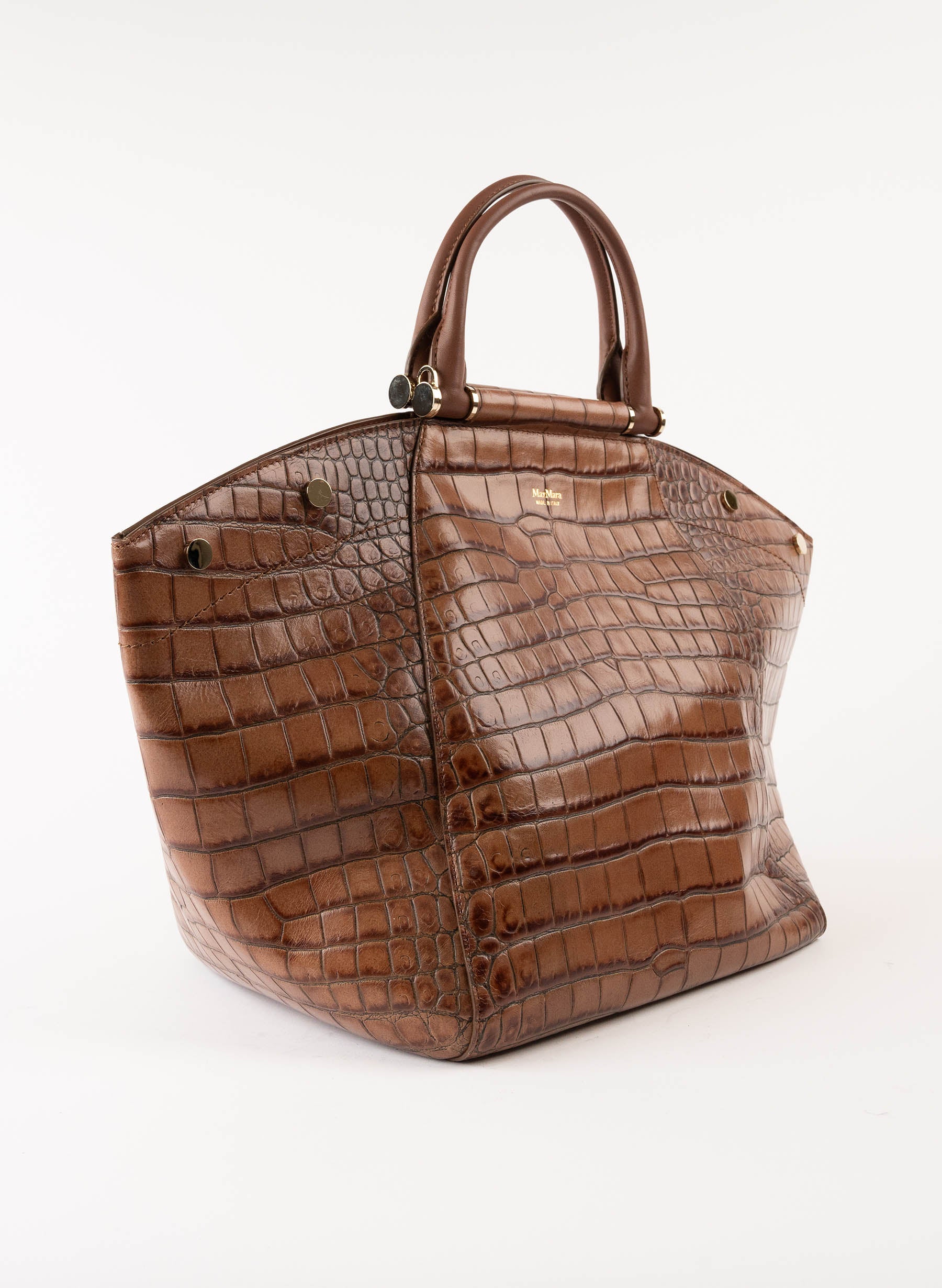 Sac MAXMARA Anita S2 en cuir embossé façon crocodile