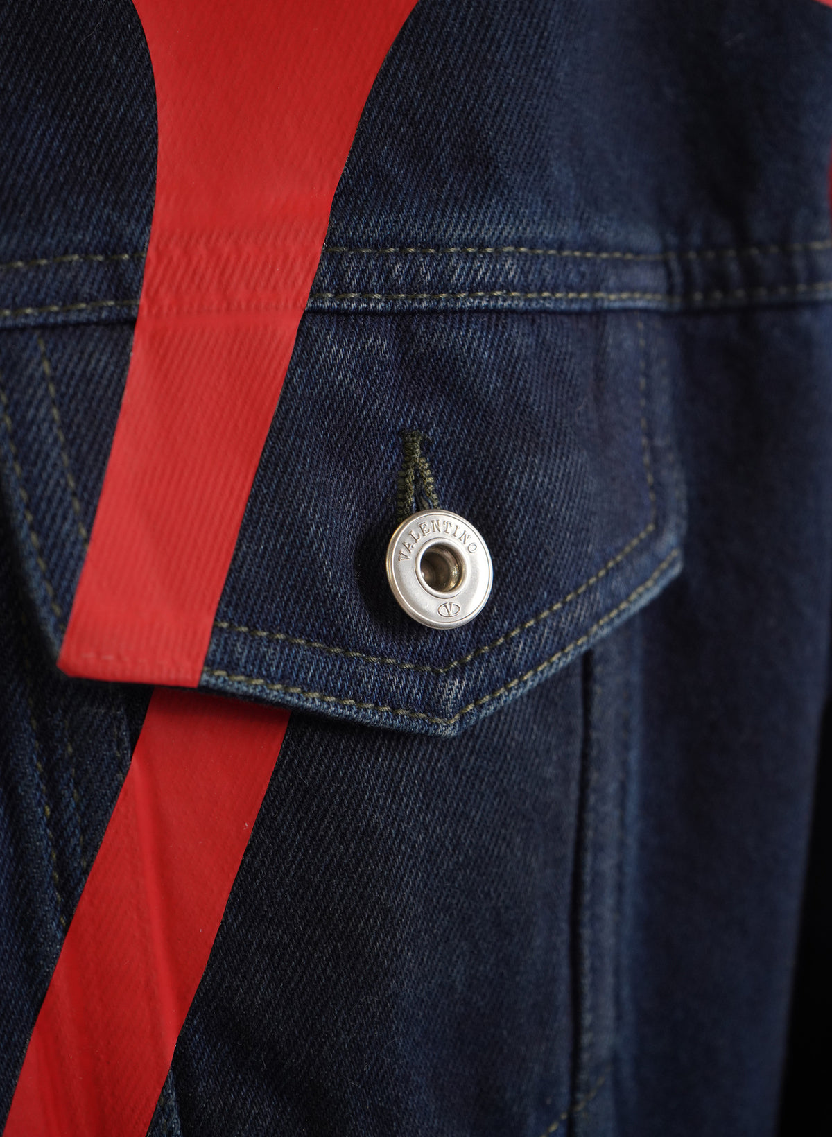 Veste en jean Valentino à logo V