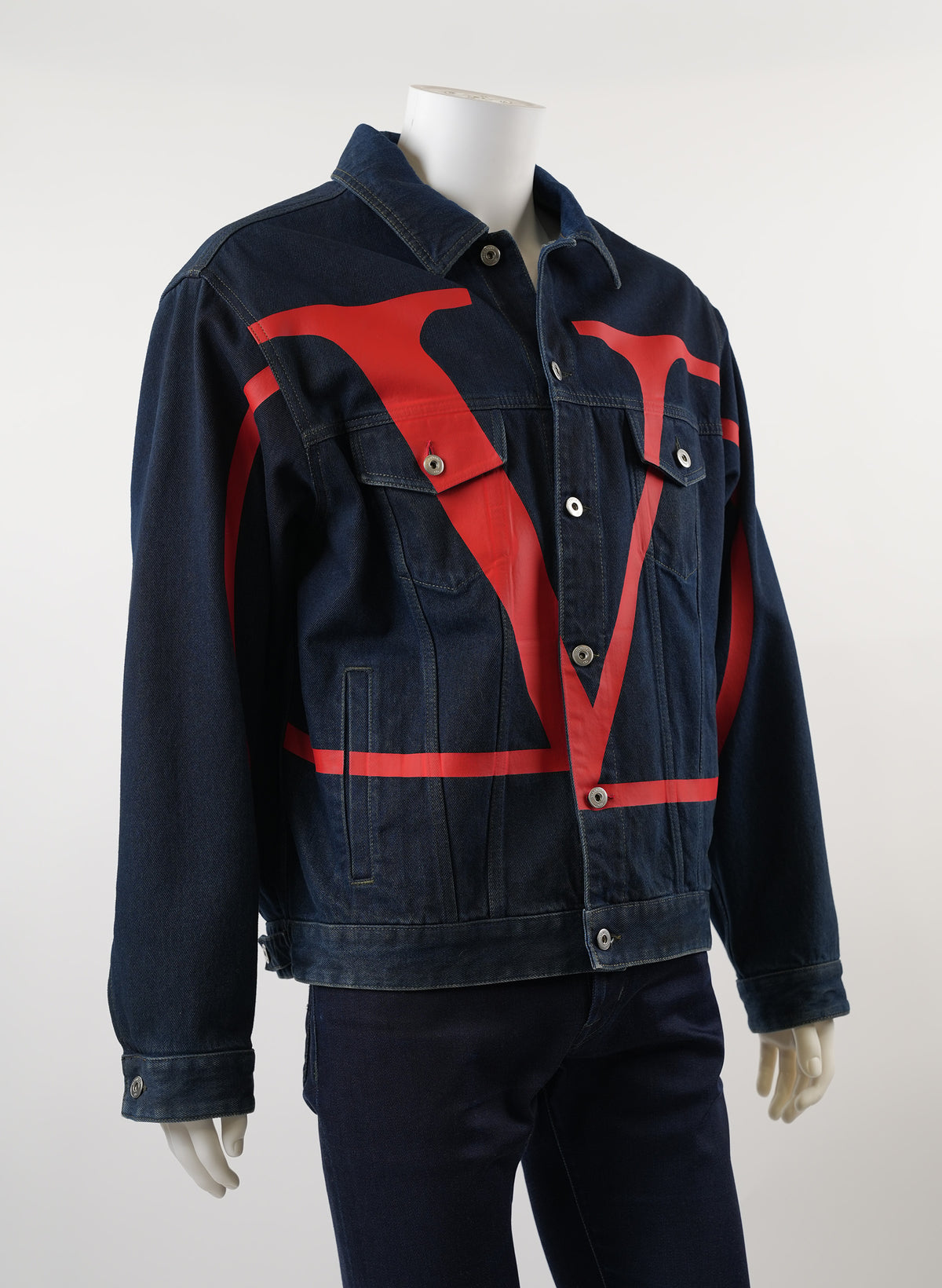 Veste en jean Valentino à logo V