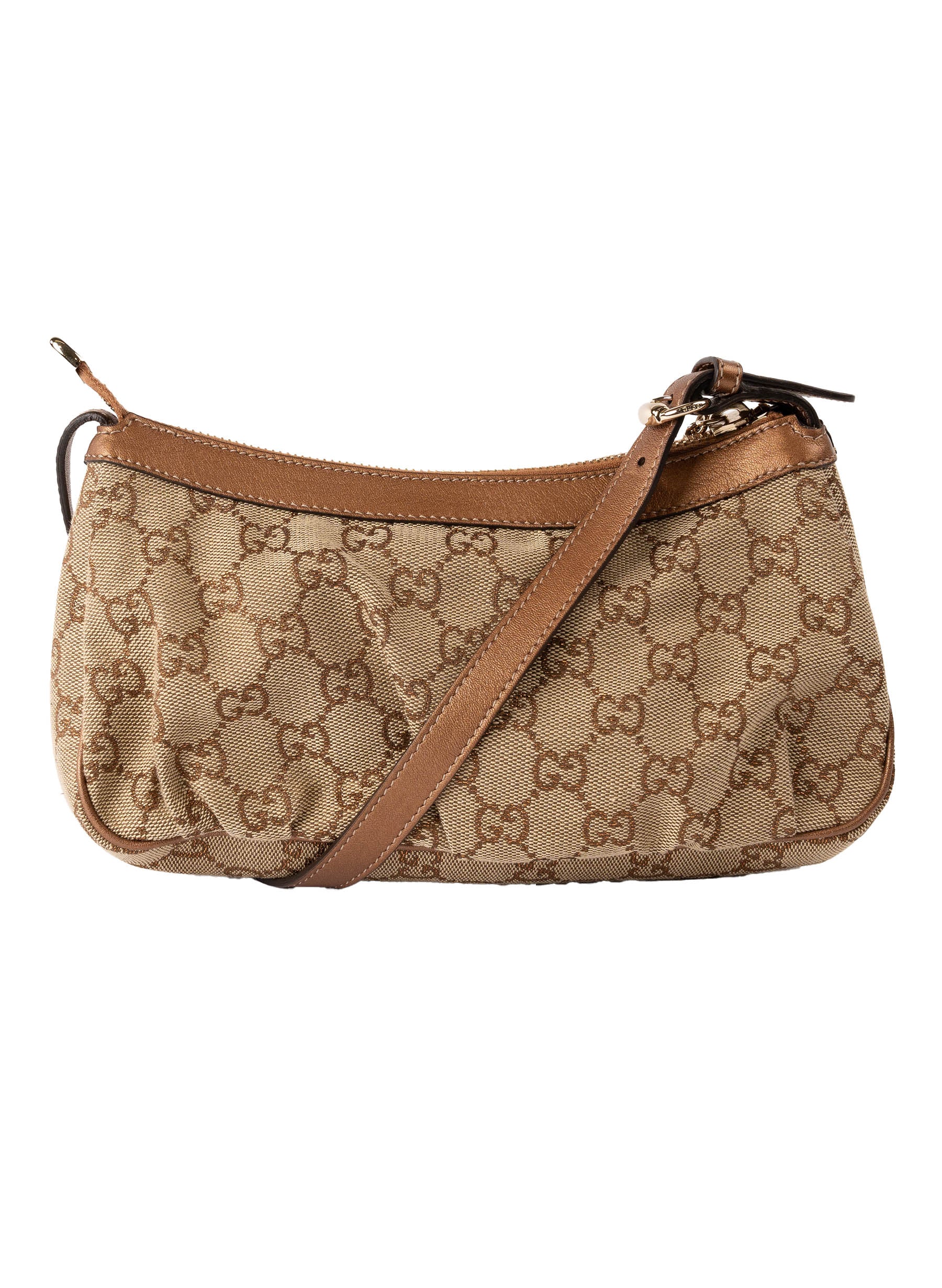 Pochette Gucci Heart GG Charm Bronze