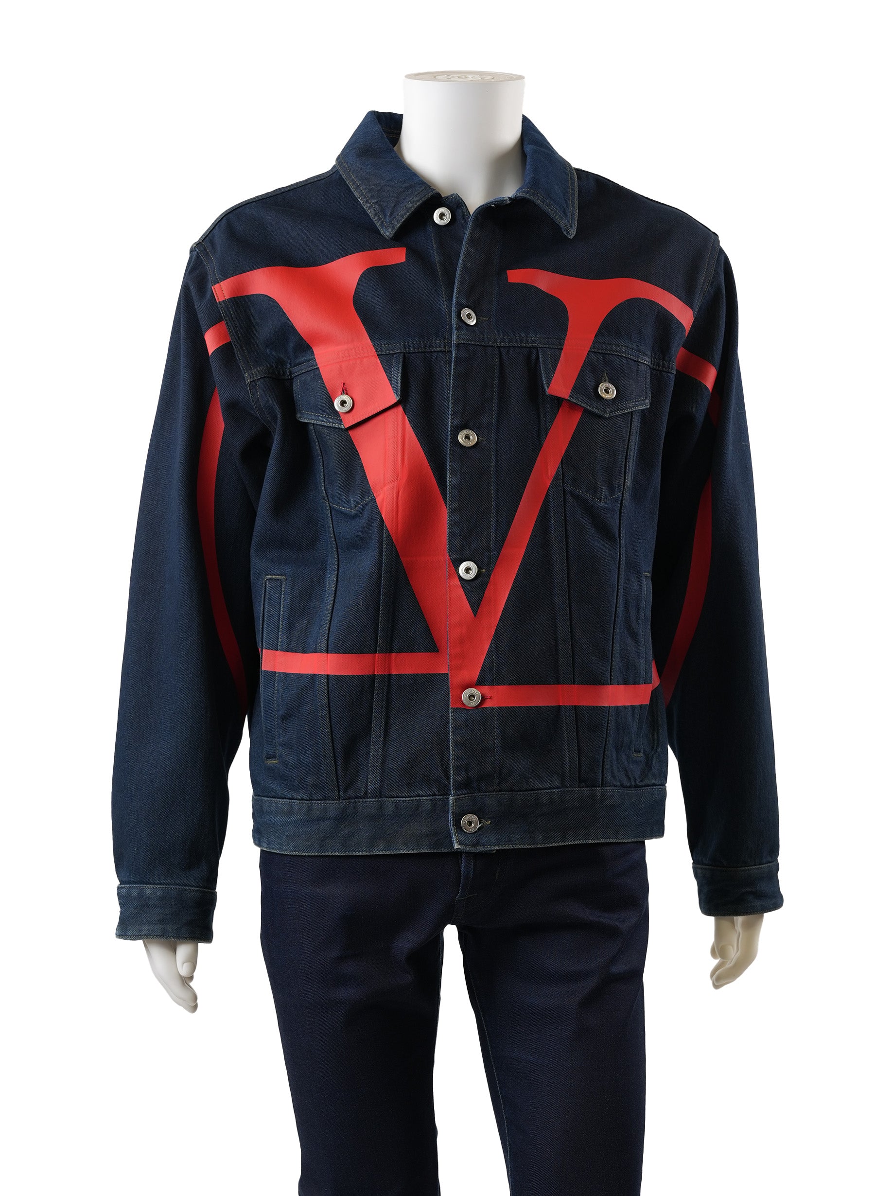 Veste en jean Valentino à logo V