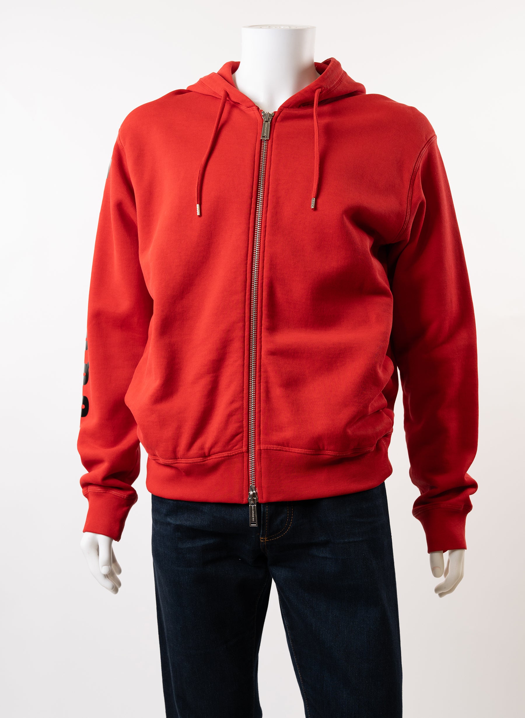 Sweat à capuche zippé avec logo Dsquared