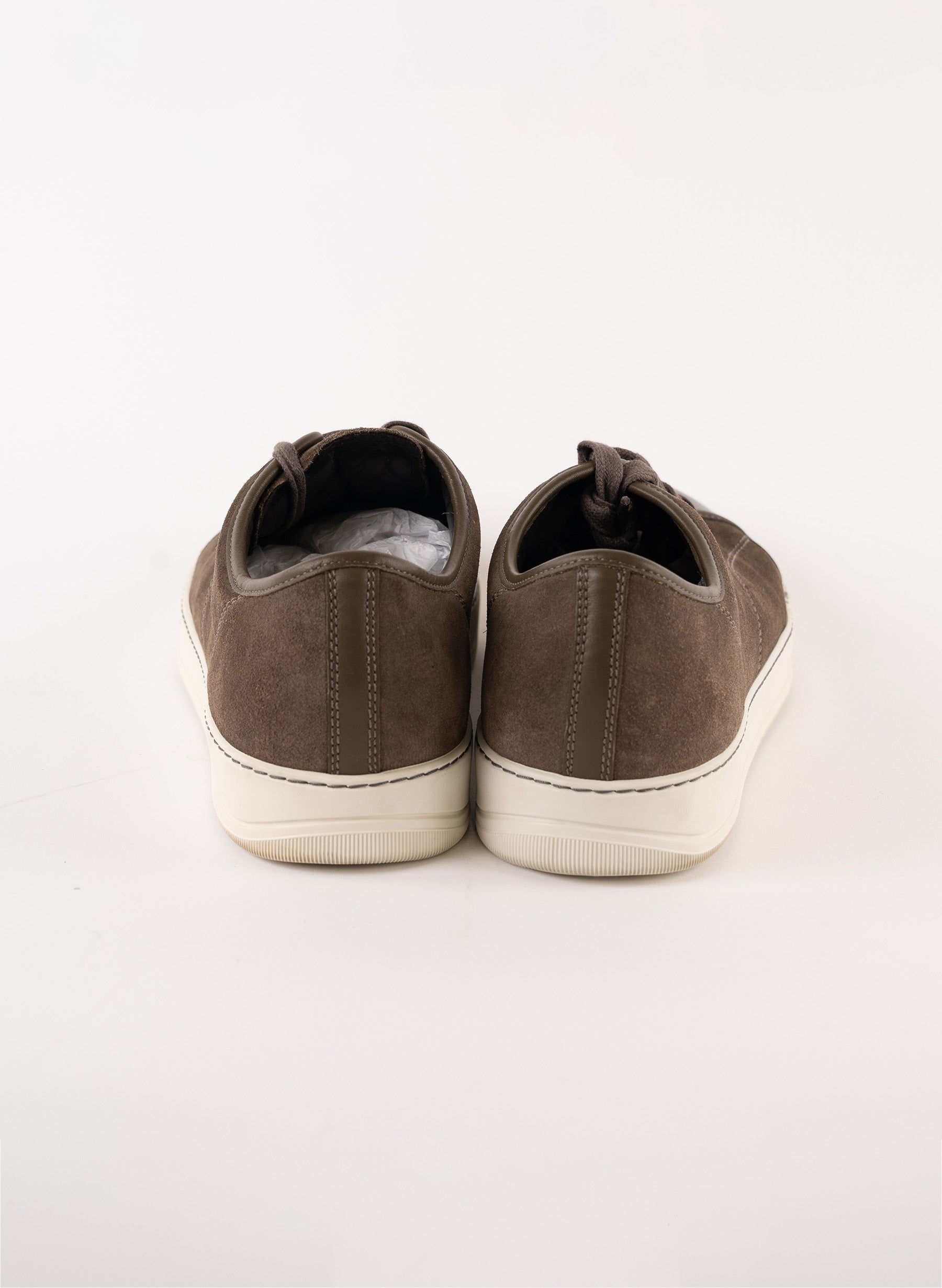 Baskets basses Lanvin en cuir verni et daim