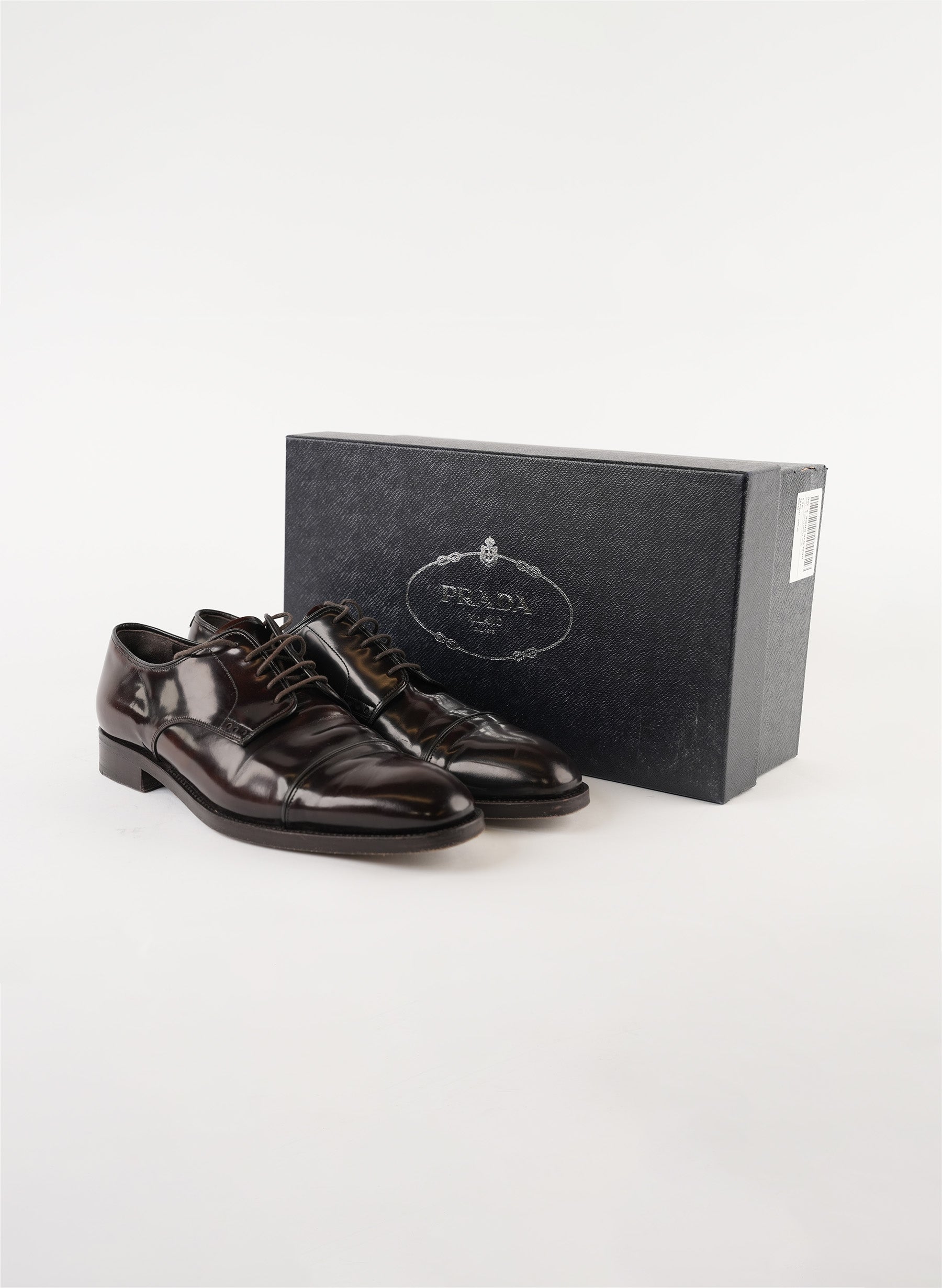 Chaussures Oxford en cuir Prada