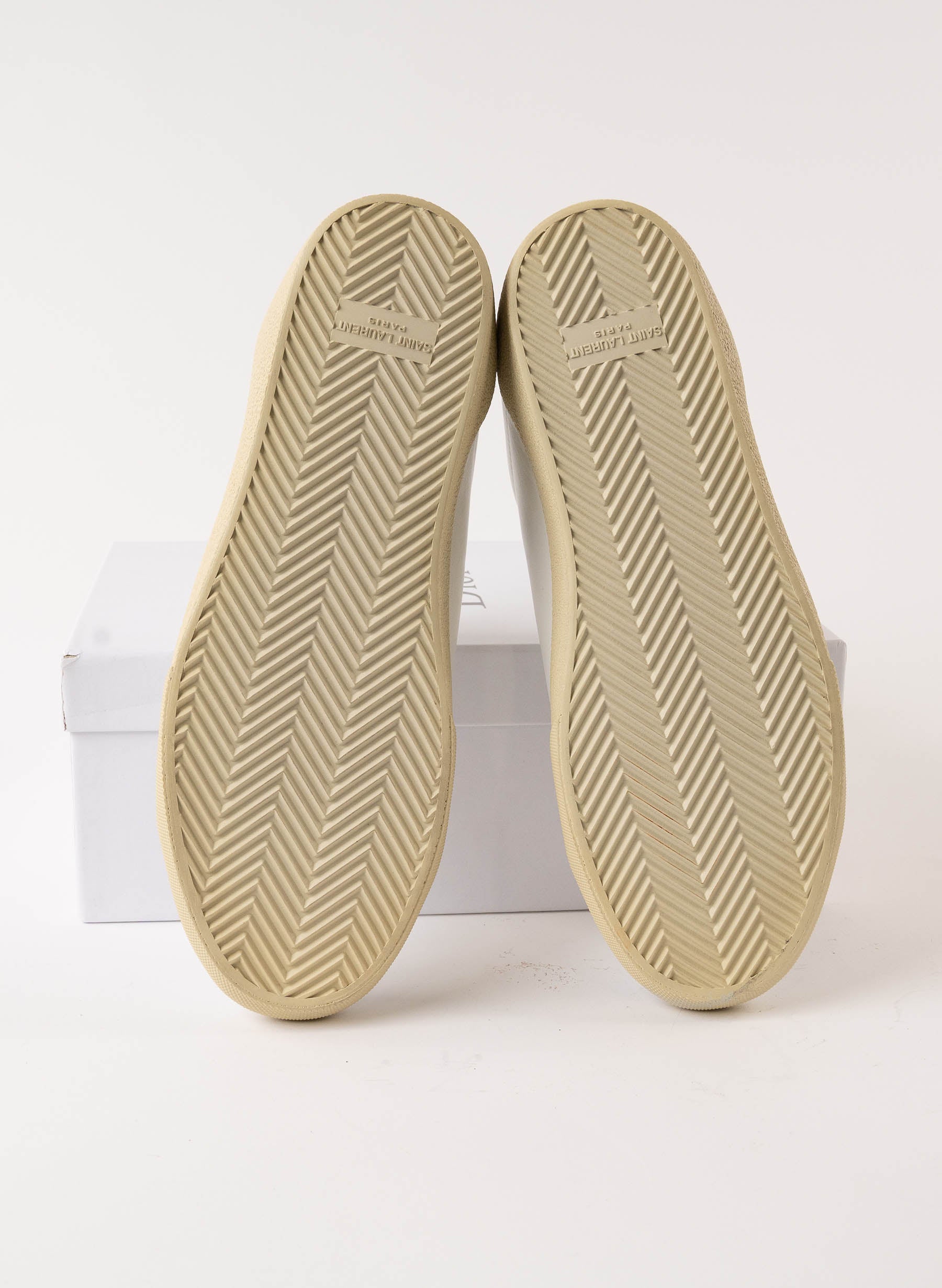 Baskets Saint Laurent Court Classic SL/06 avec logo brodé