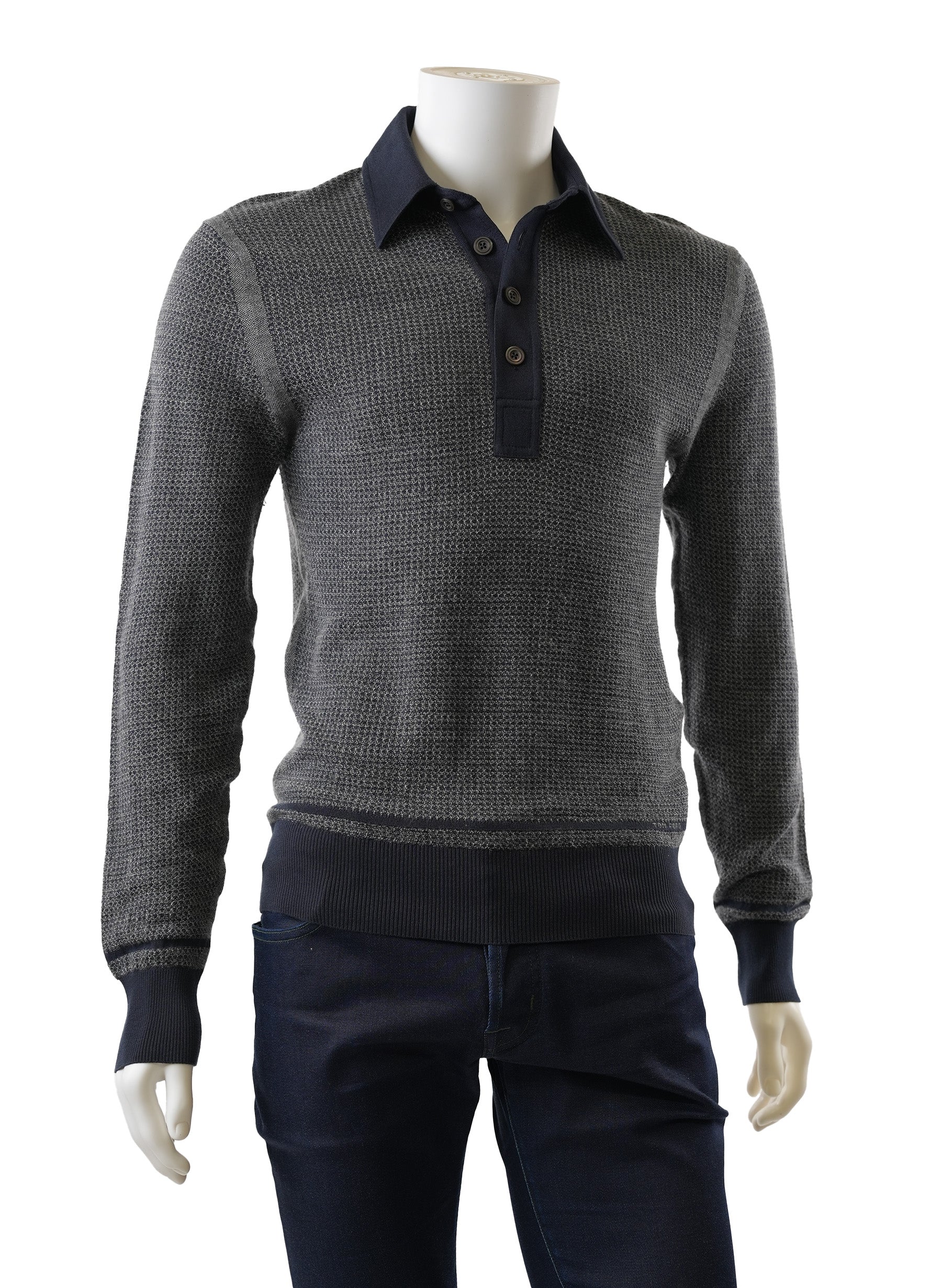 Polo en maille coupe ajustée Tom Ford