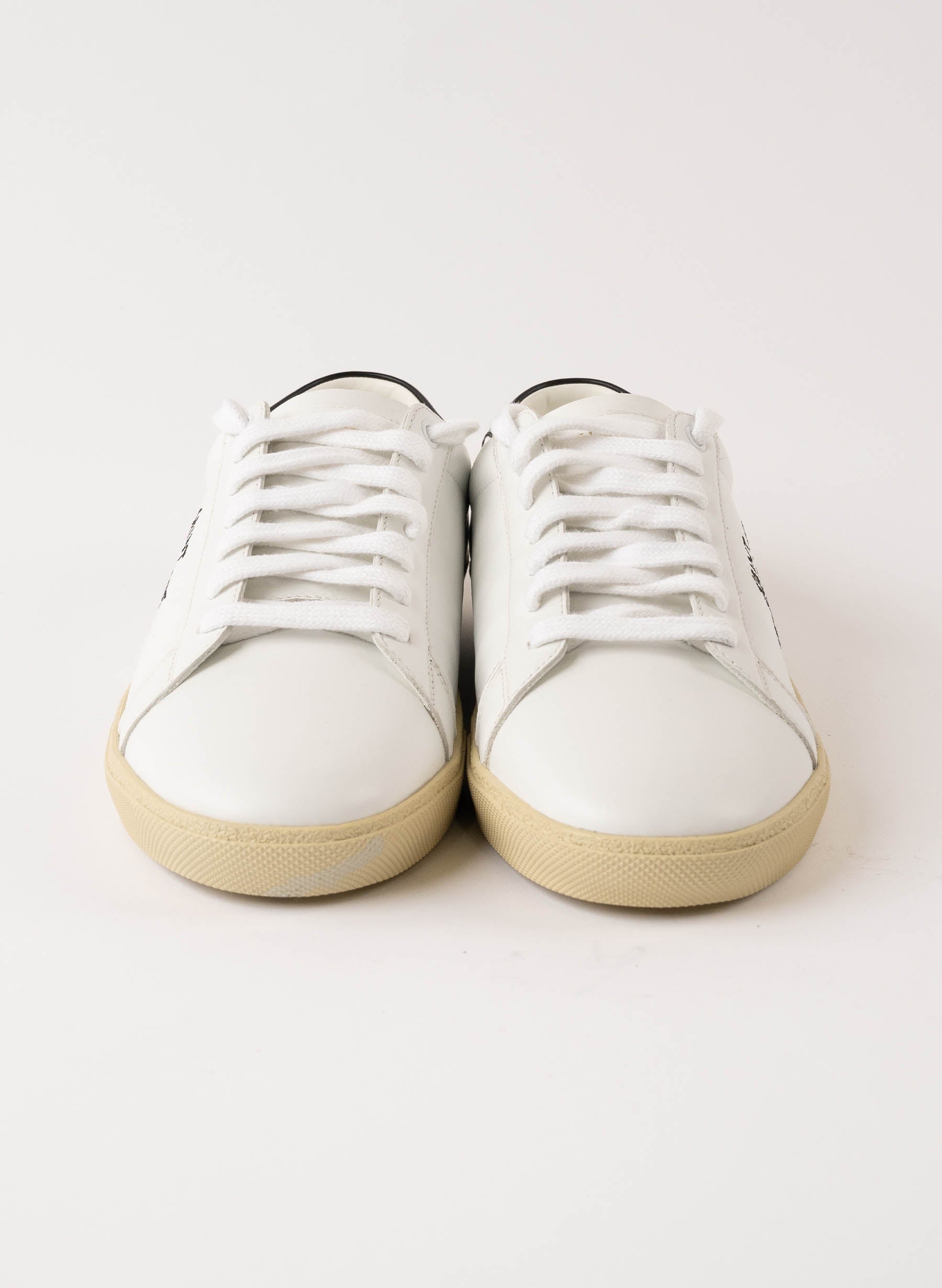 Baskets Saint Laurent Court Classic SL/06 avec logo brodé