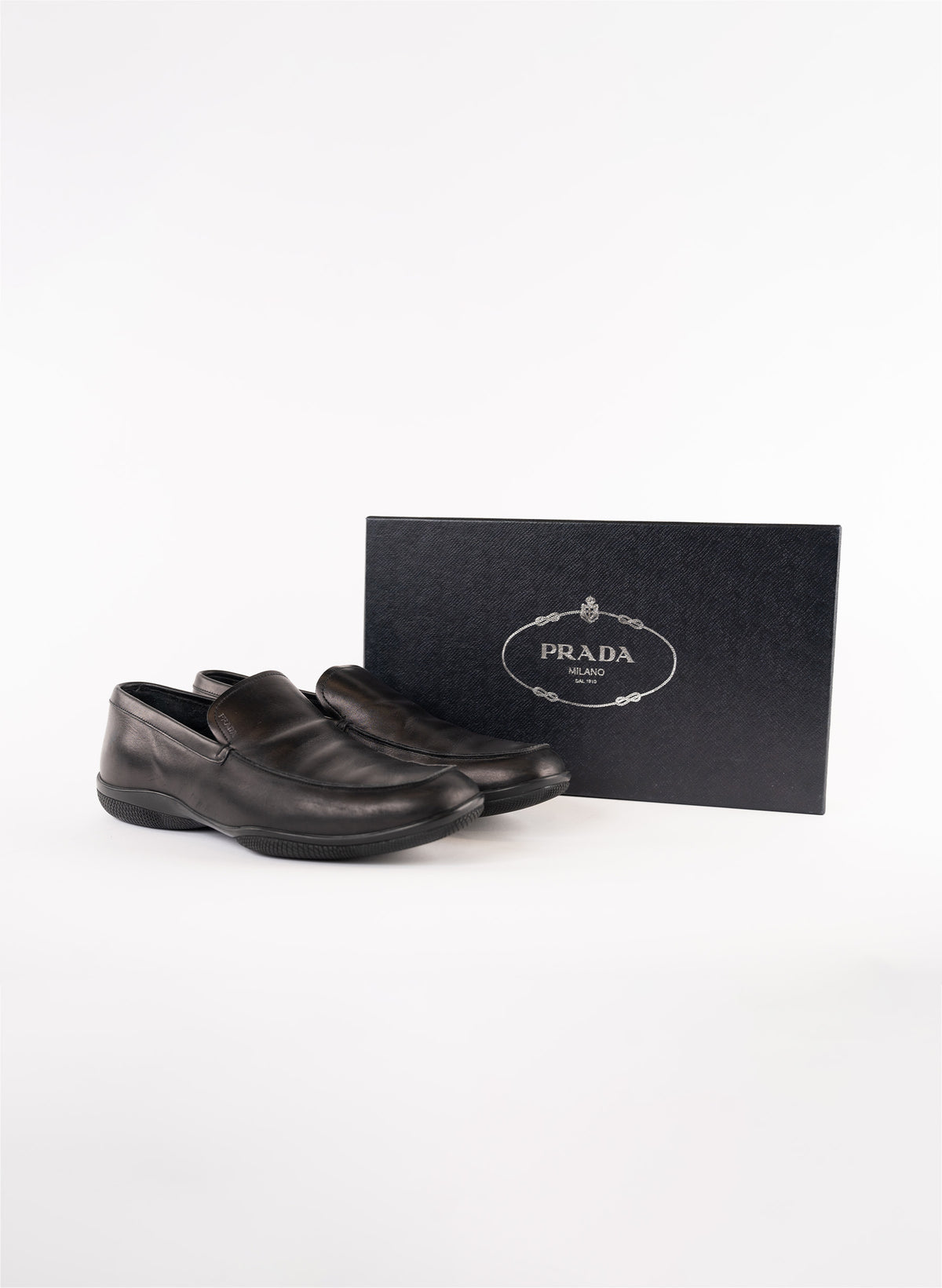 Mocassins en cuir Prada