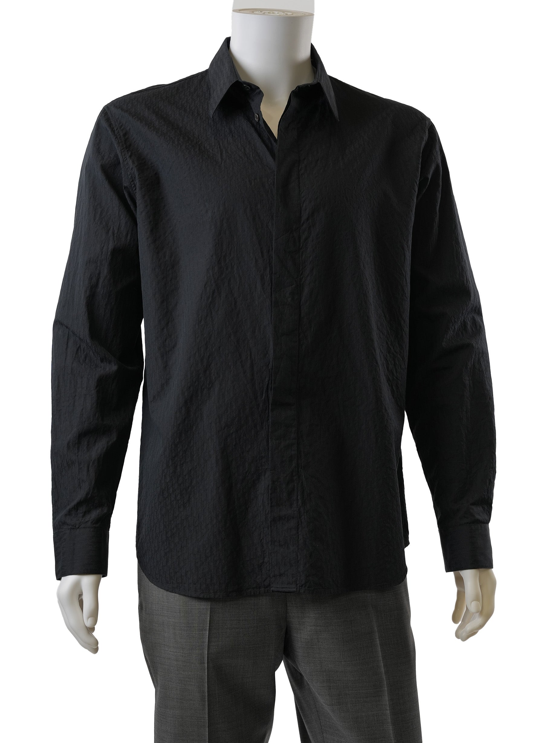 Chemise DIOR Oblique en jacquard de coton noir