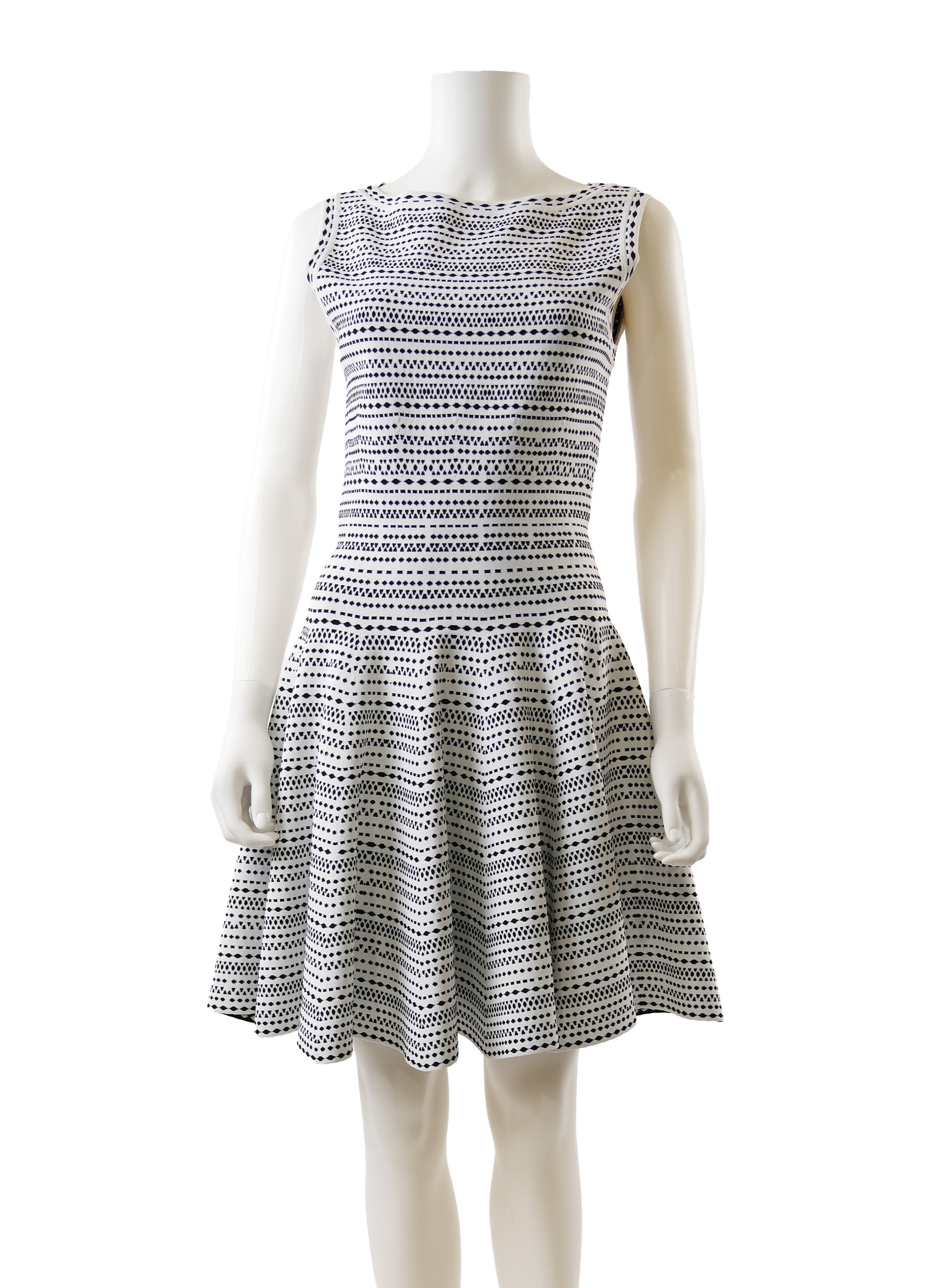 Robe mini évasée en laine Alaïa