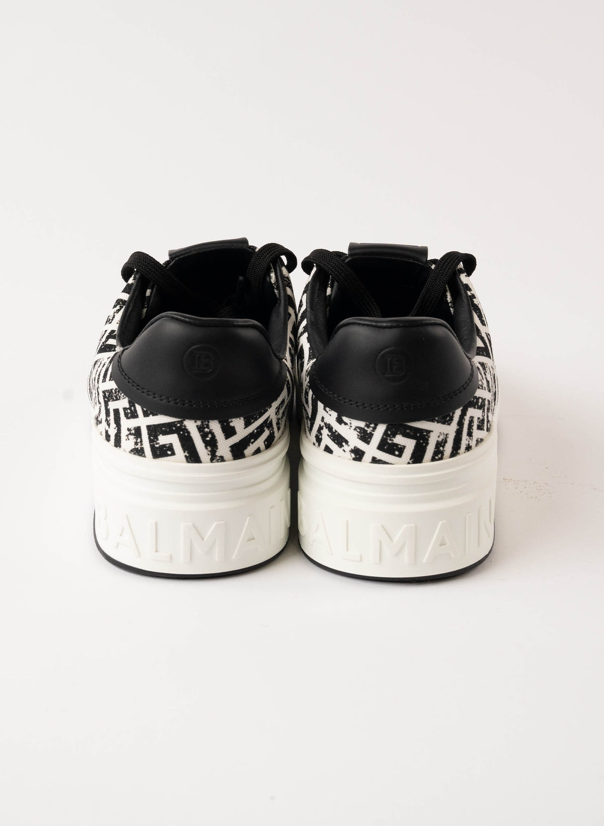 Balmain B Court Washed Monogram Sneakers