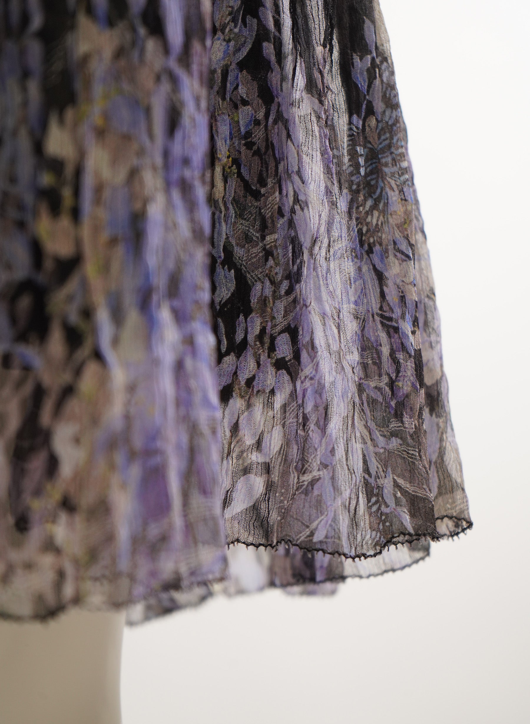 Robe Zimmermann en crêpe de soie à imprimé floral froncé