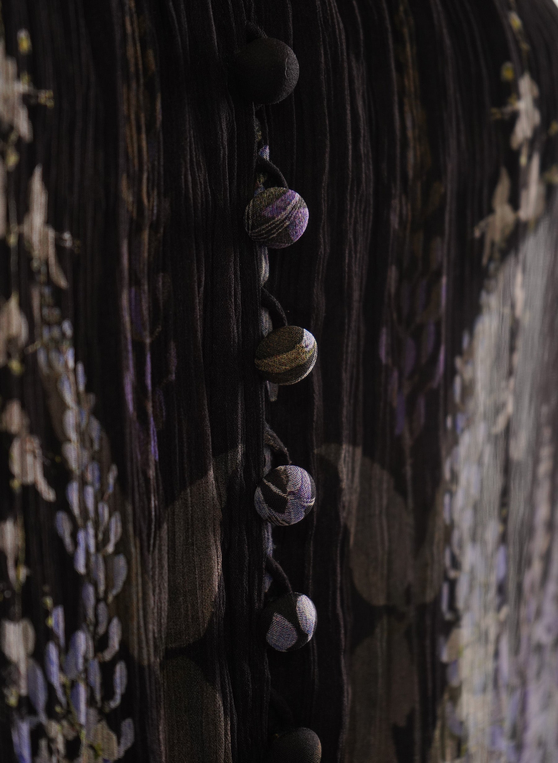 Robe Zimmermann en crêpe de soie à imprimé floral froncé