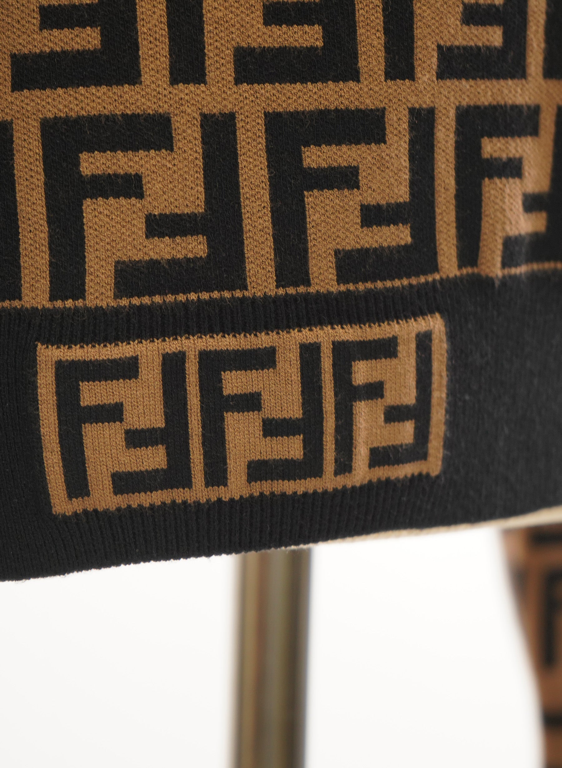 Haut en maille jacquard monogrammée Fendi