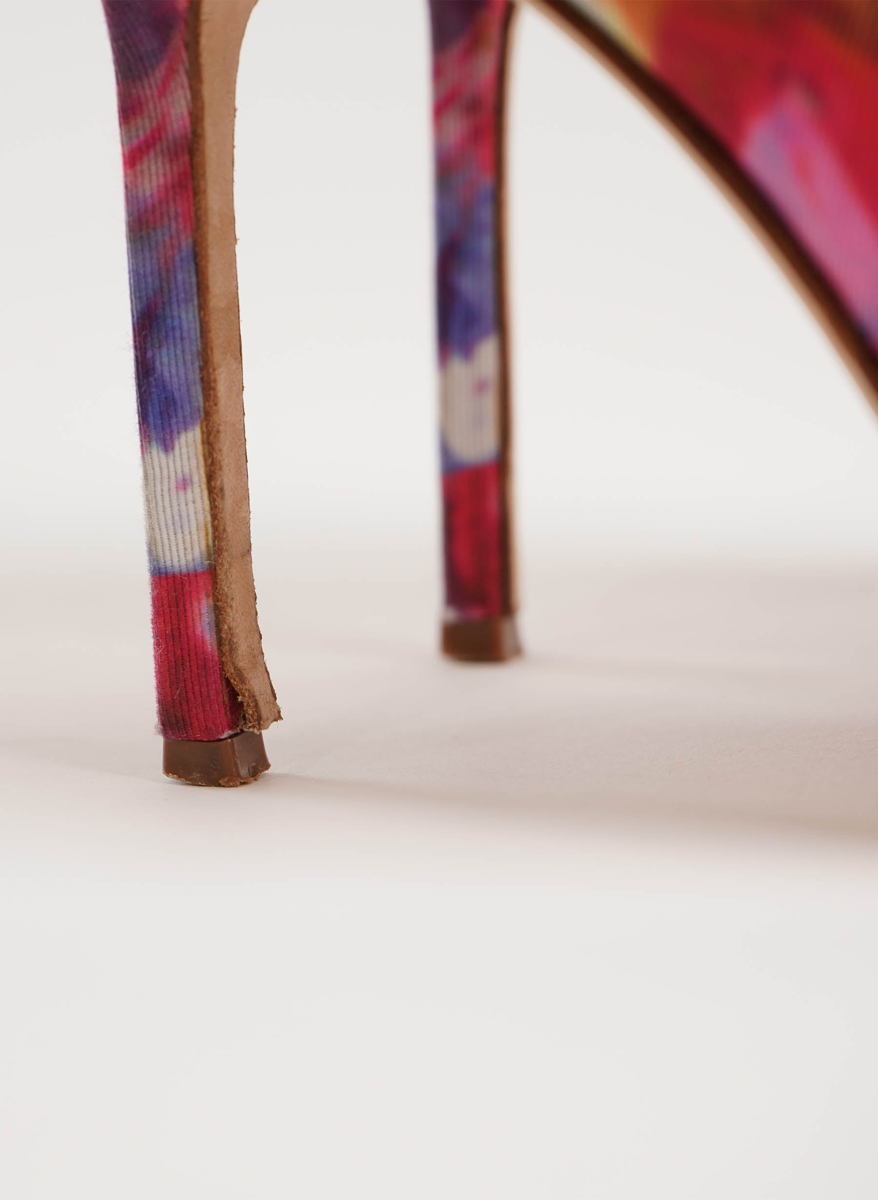 Escarpins Manolo Blahnik BB en satin à imprimé floral