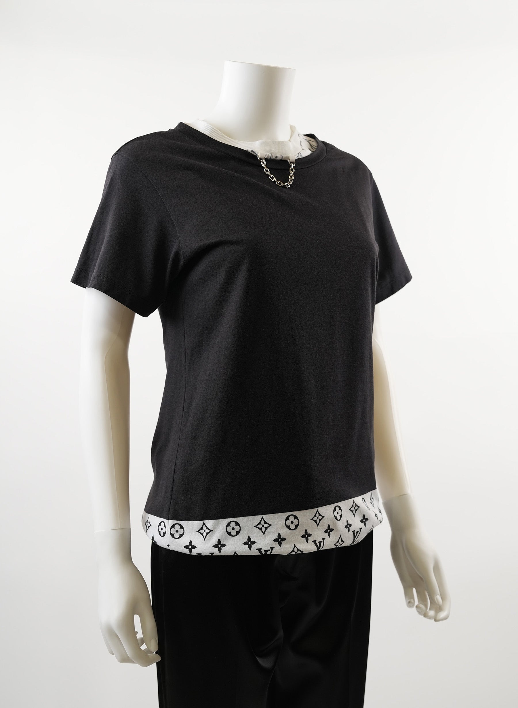 T-shirt Louis Vuitton à détails de chaînes superposées