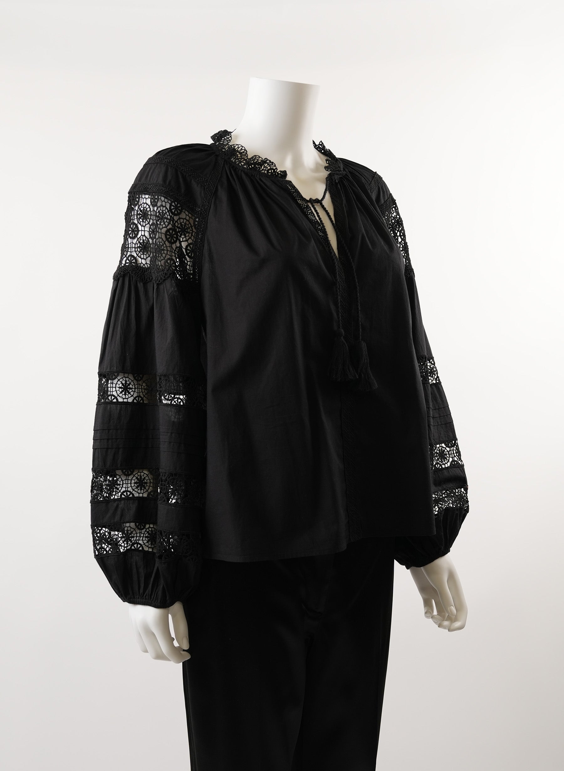 Ulla Johnson Manches bouffantes à bordure crochetée