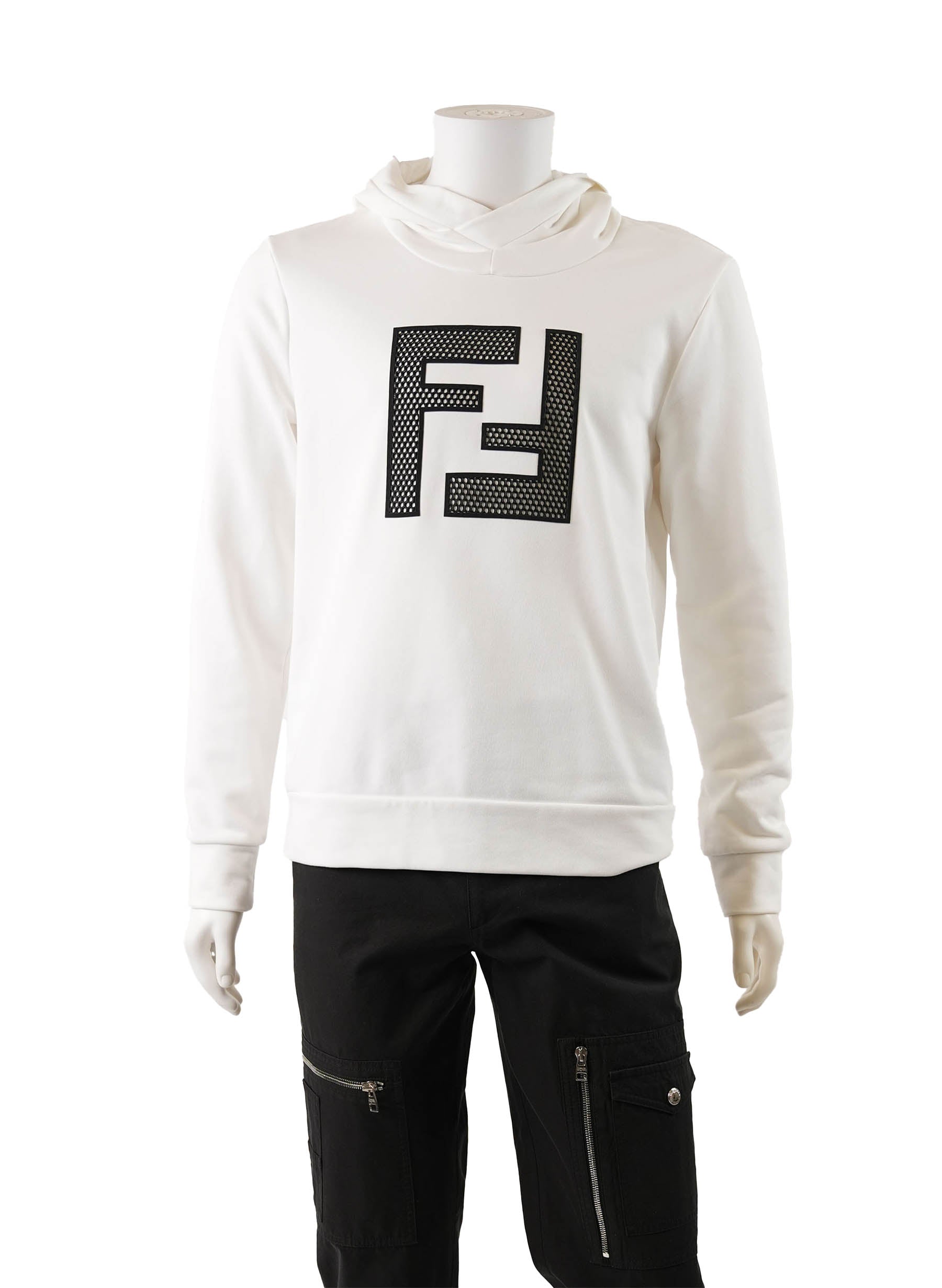 Fendi box logo hoodie hotsell