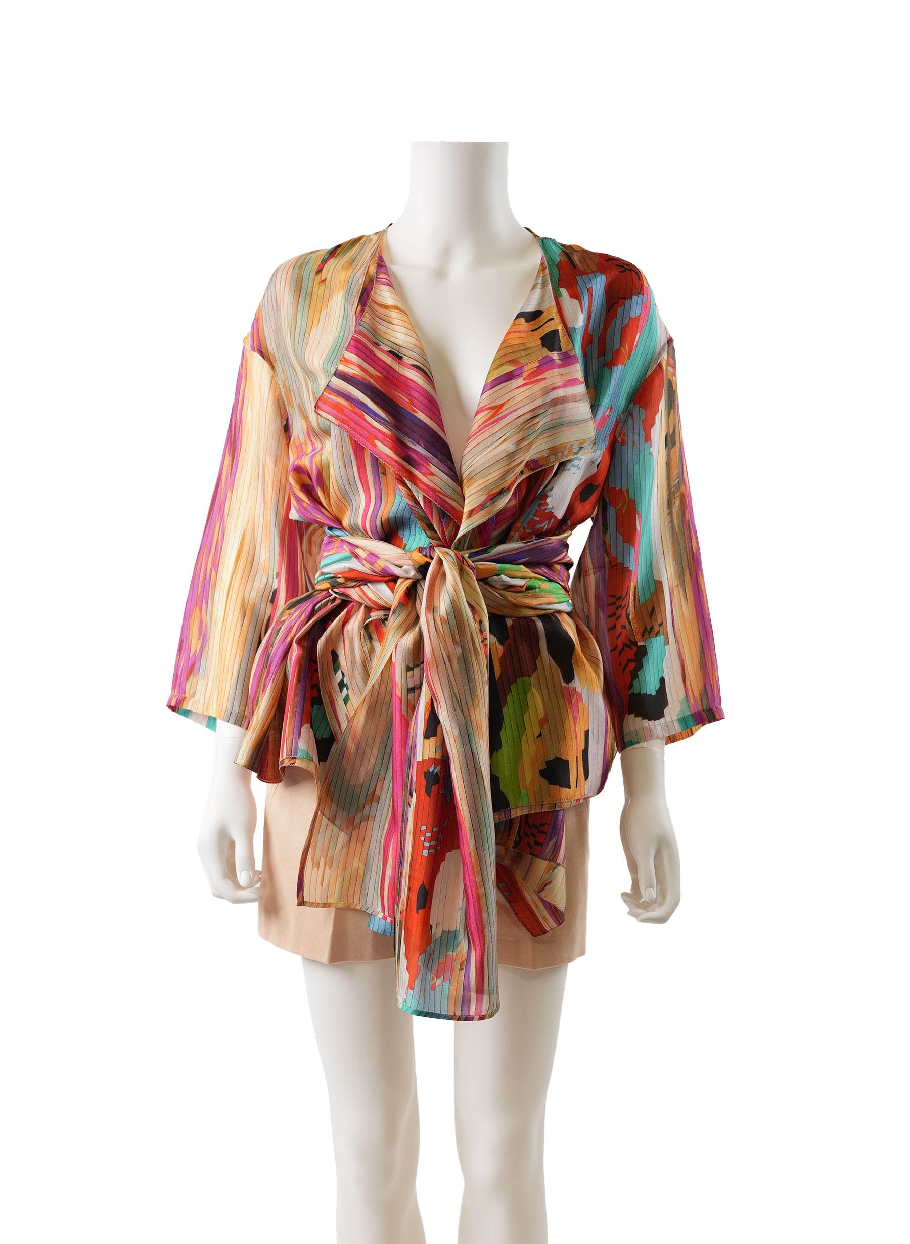 Etro Silk Multicolore Plumeau