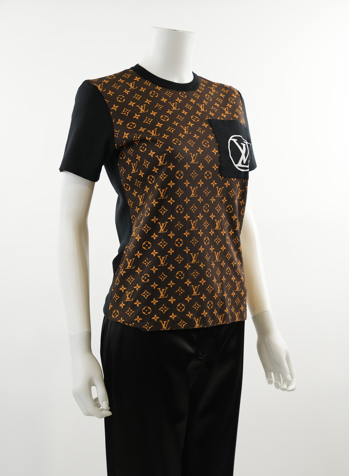 T-shirt Louis Vuitton à col rond monogrammé