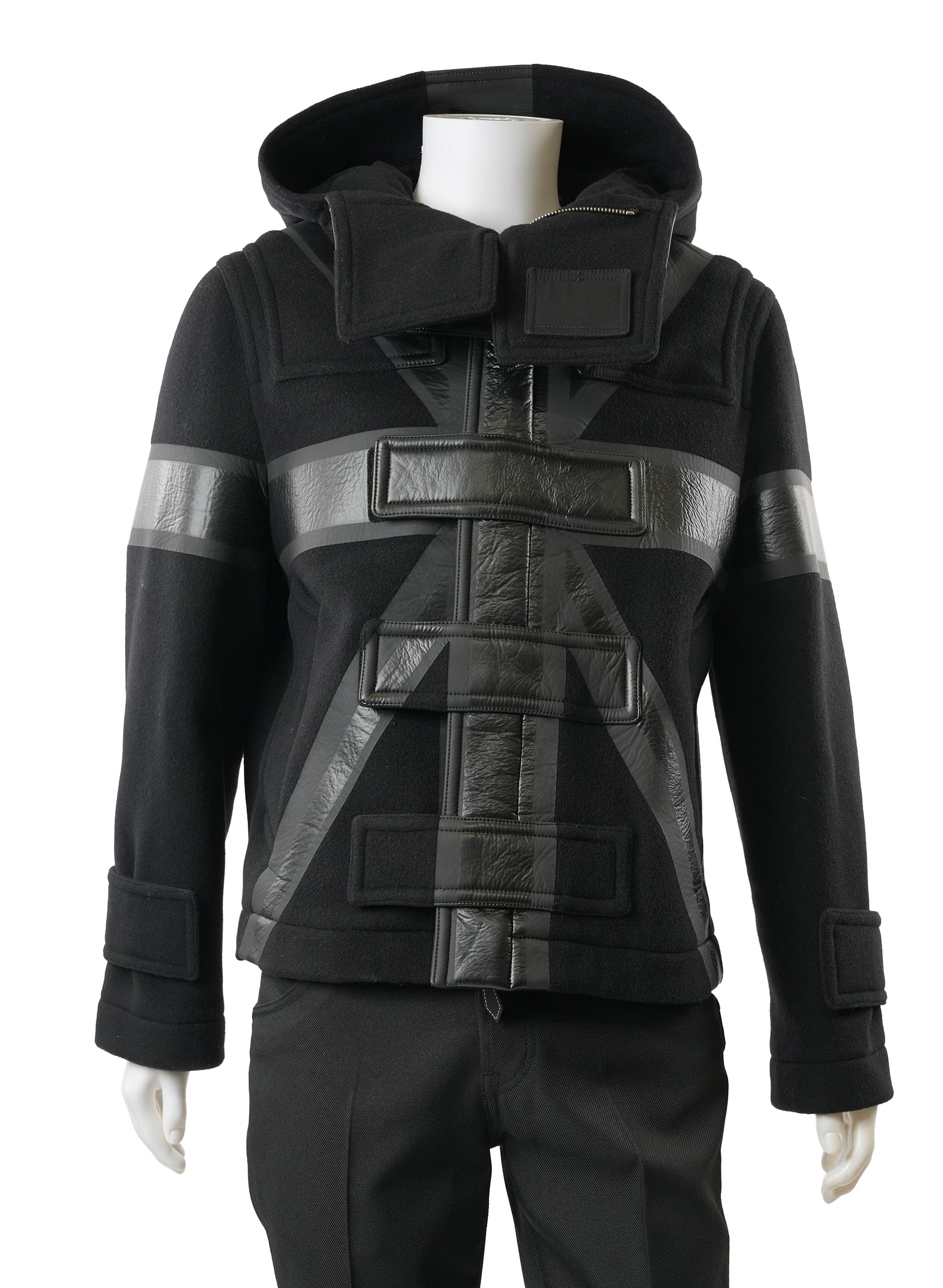 Duffle-coat technique court à imprimé drapeau Burberry