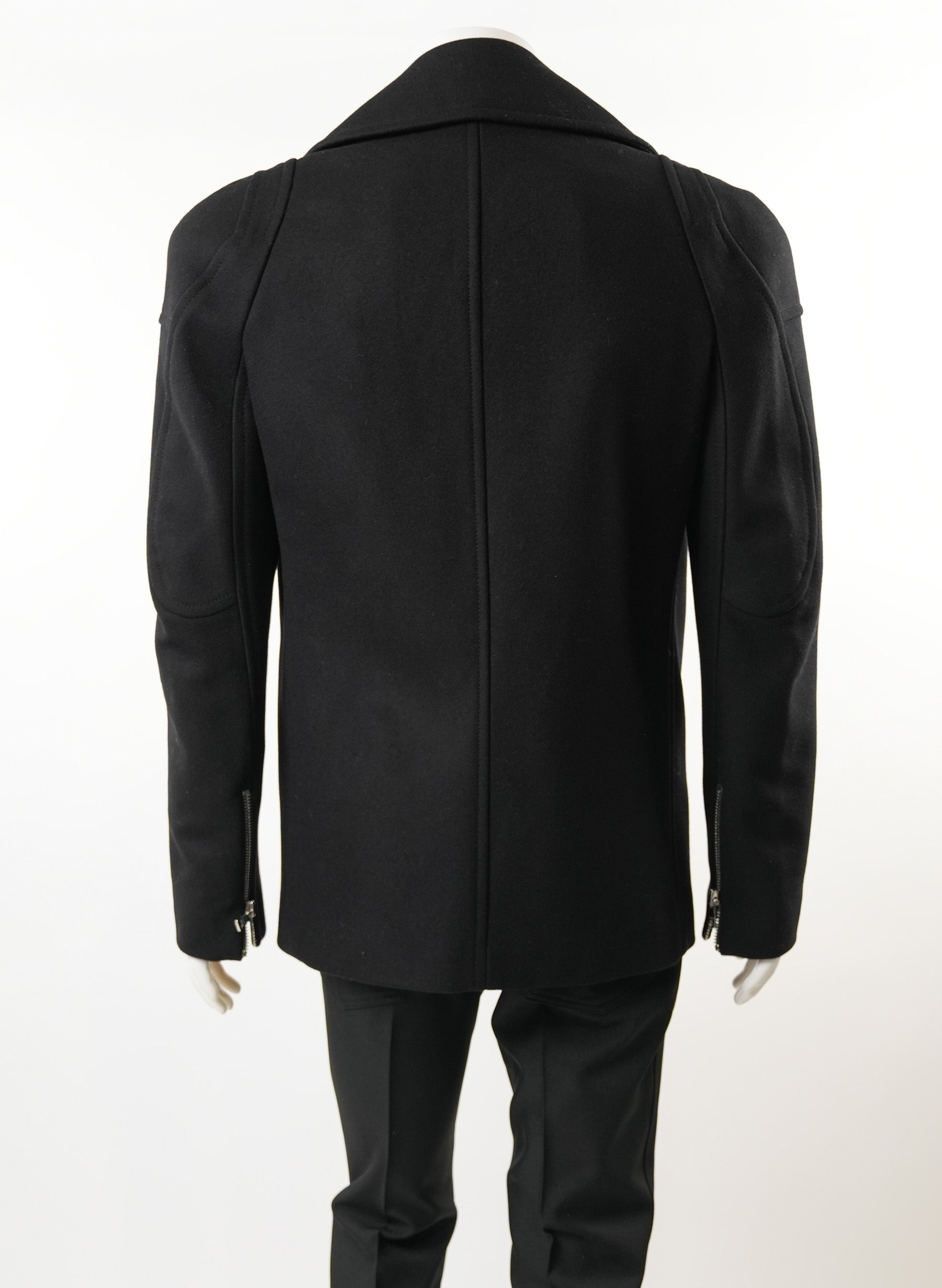 Caban croisé en laine Balmain