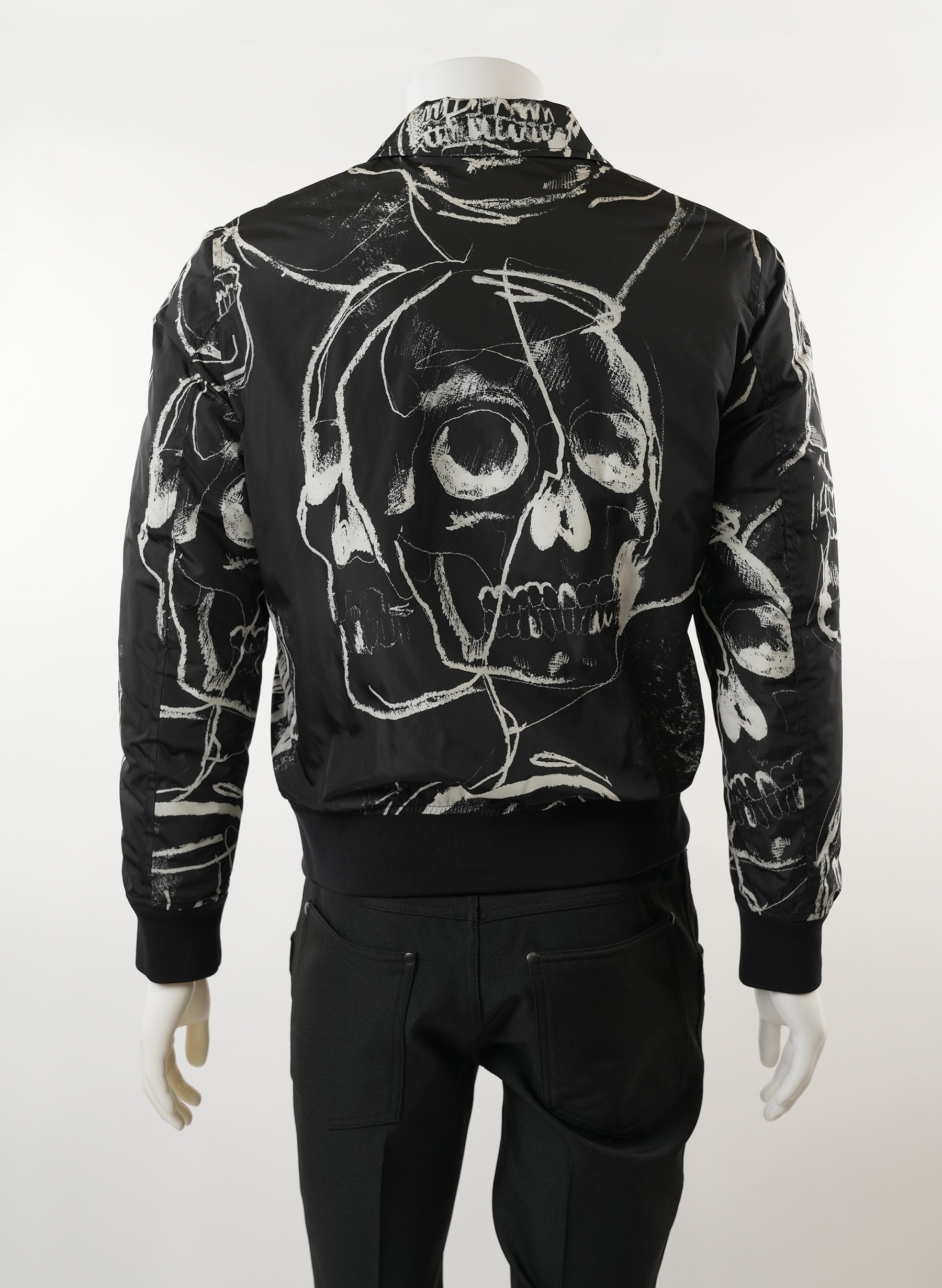 Veste zippée à imprimé tête de mort Alexander McQueen