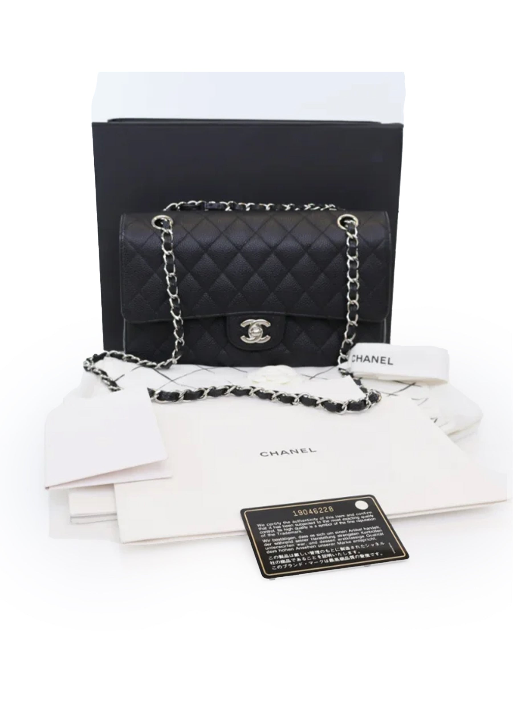 Sac Chanel Classic Flap Medium Noir Caviar
