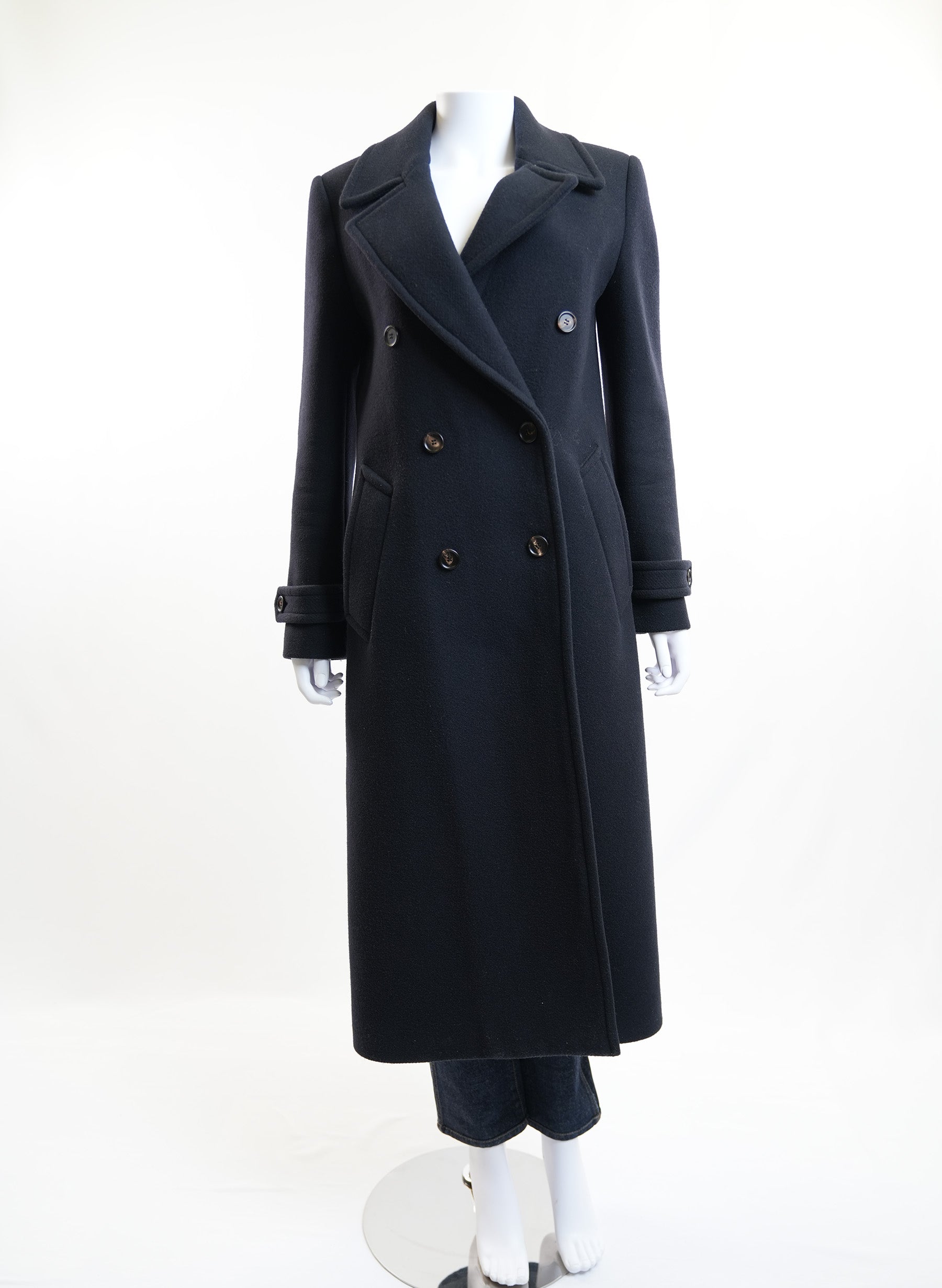 Chloe Black Double Brested Long Coat