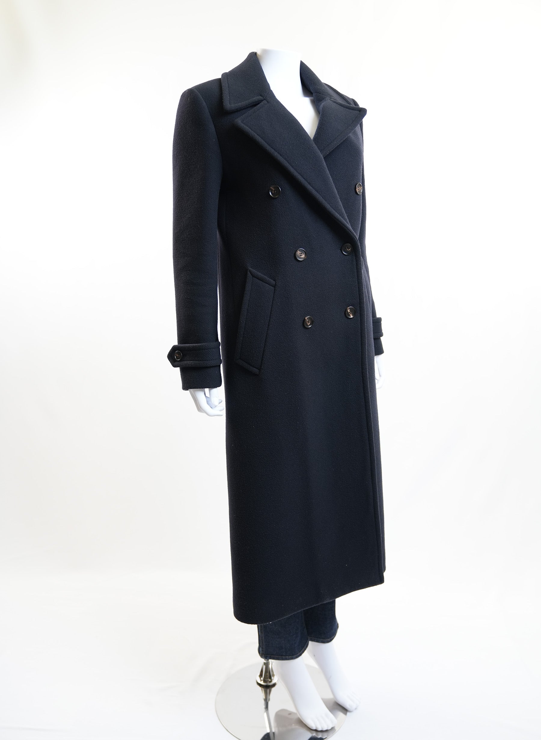 Chloe Black Double Brested Long Coat