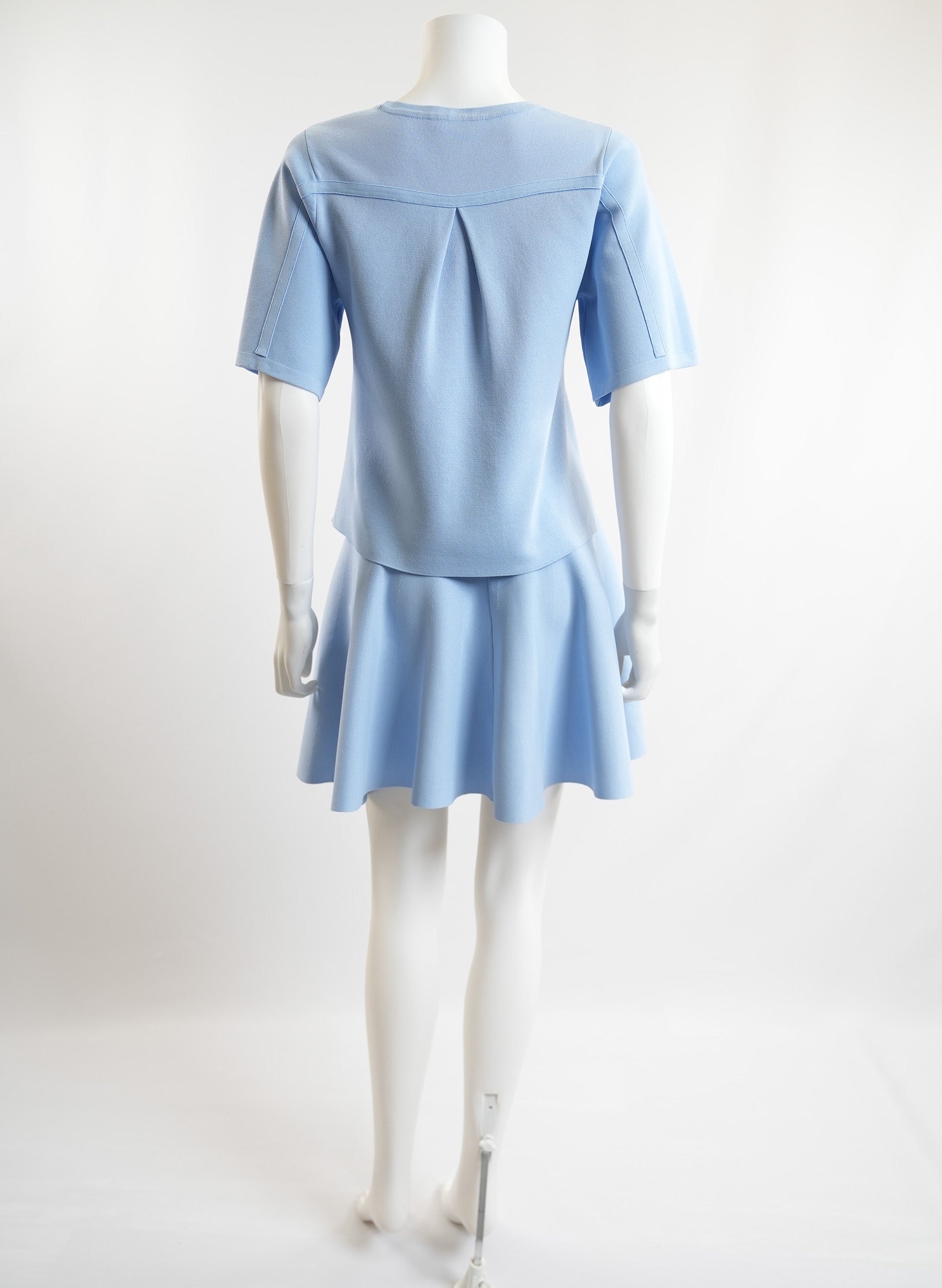 Ensemble chemise et jupe bleu clair Jonathan Simkhai