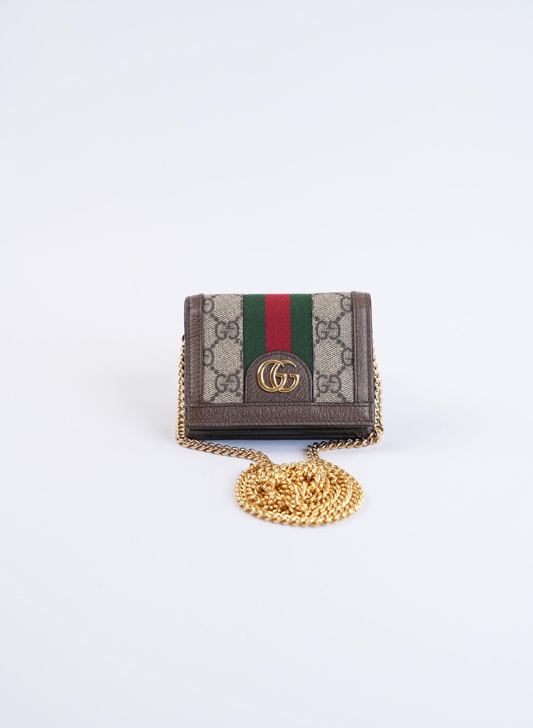 Gucci Ophidia Card Case Wallet On Chain