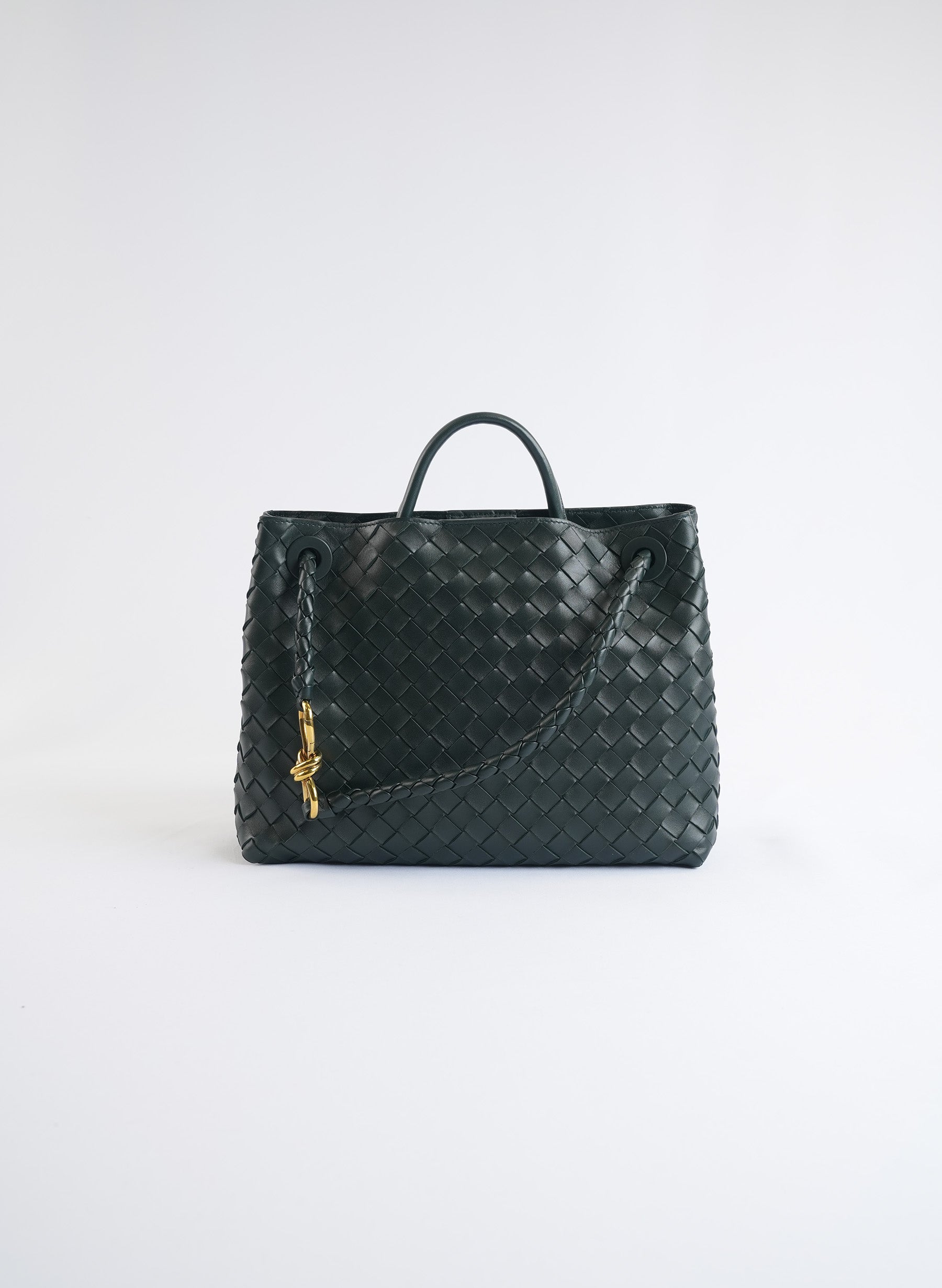 Sac en cuir vert Bottega Veneta