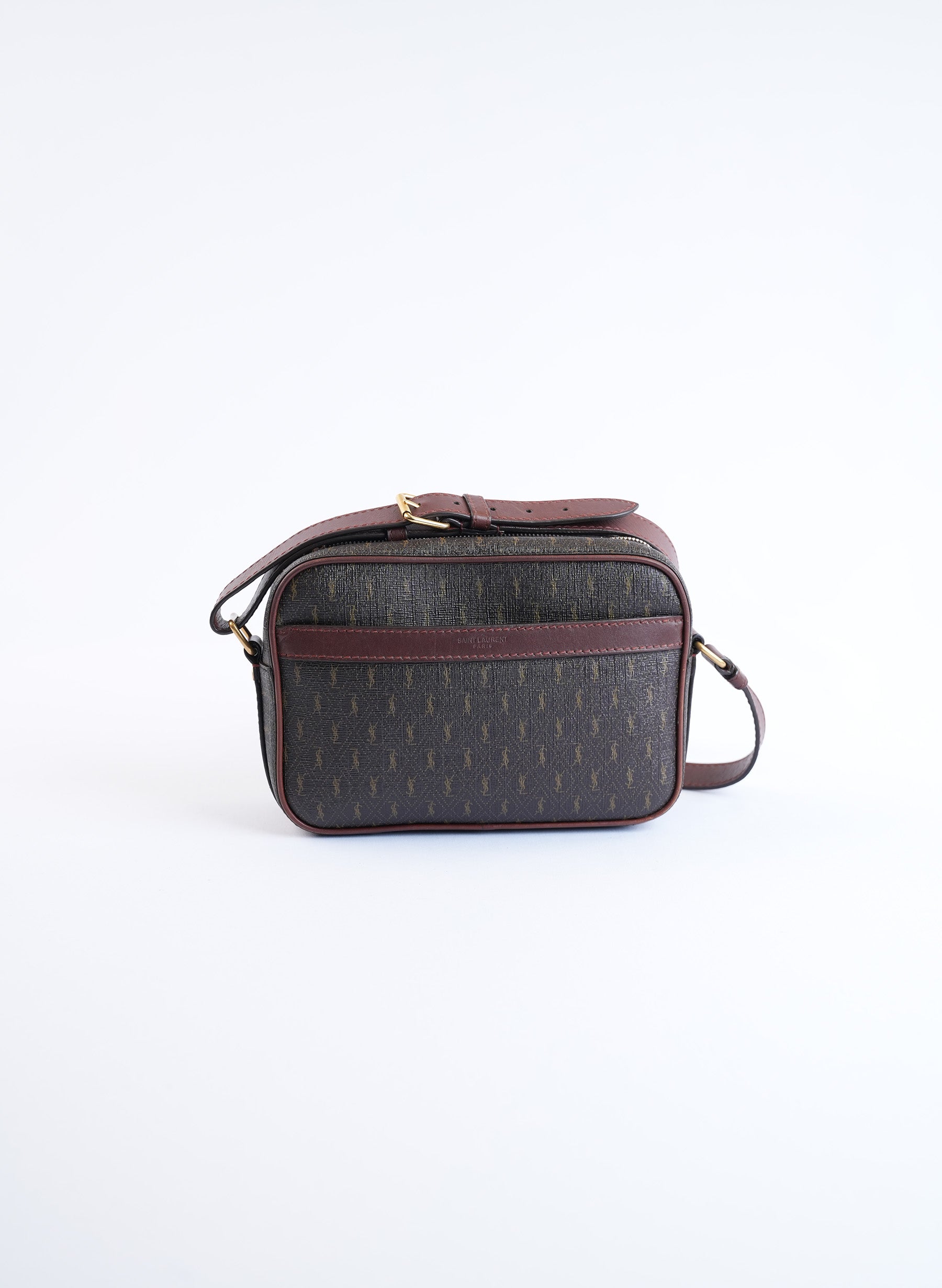 Saint Laurent Monogram Printed Camera Bag
