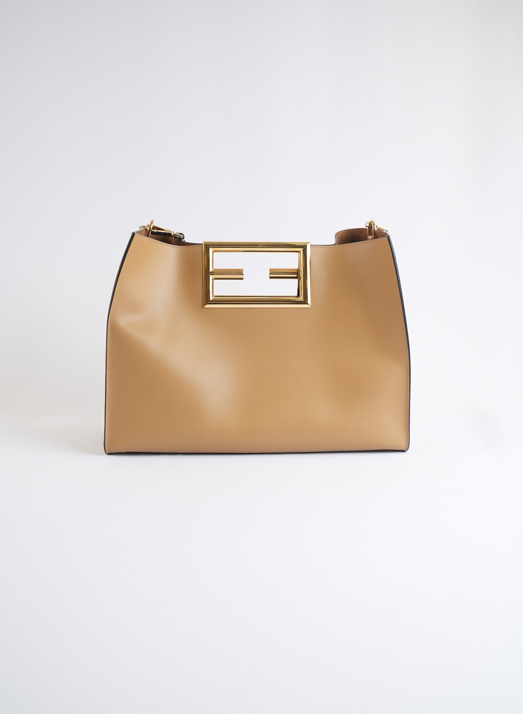 Sac à main Fendi en cuir marron