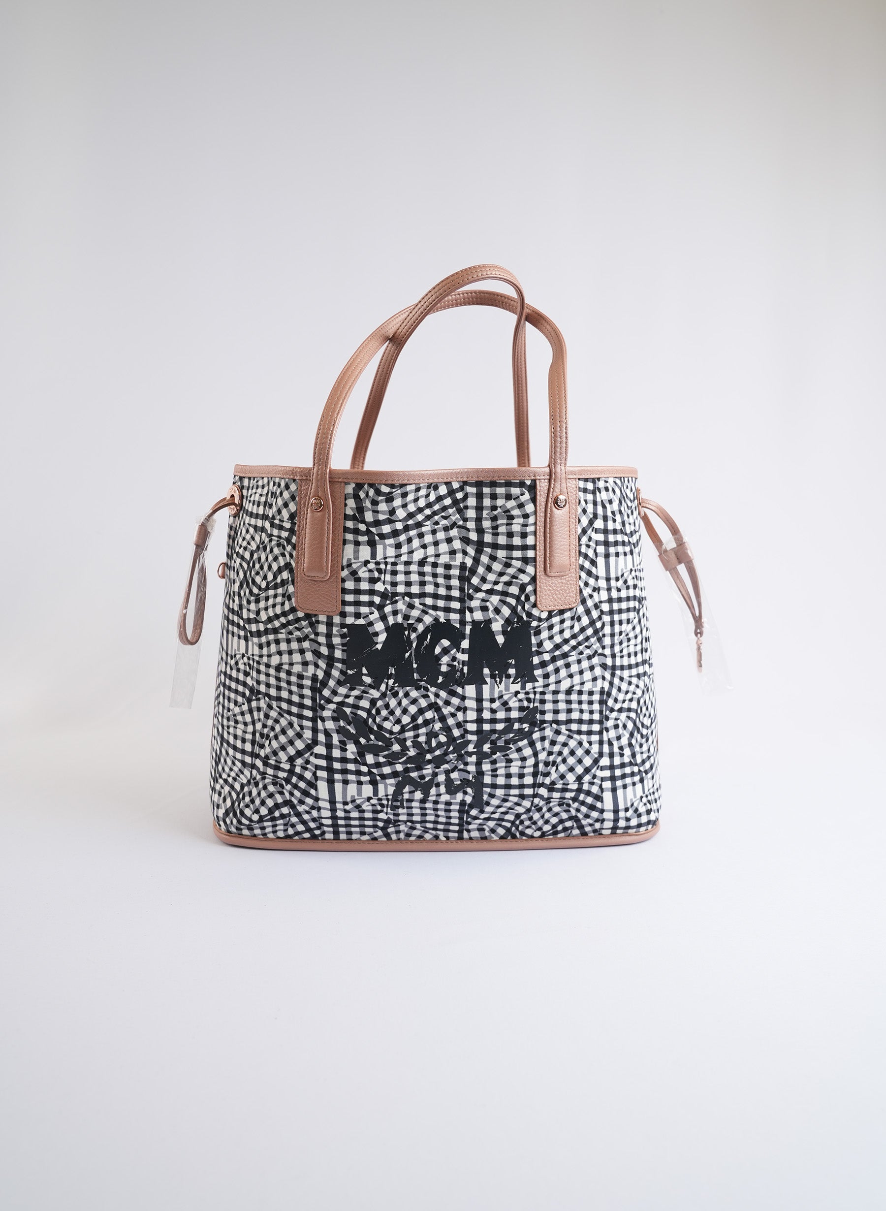 Sac cabas réversible Liz or rose MCM