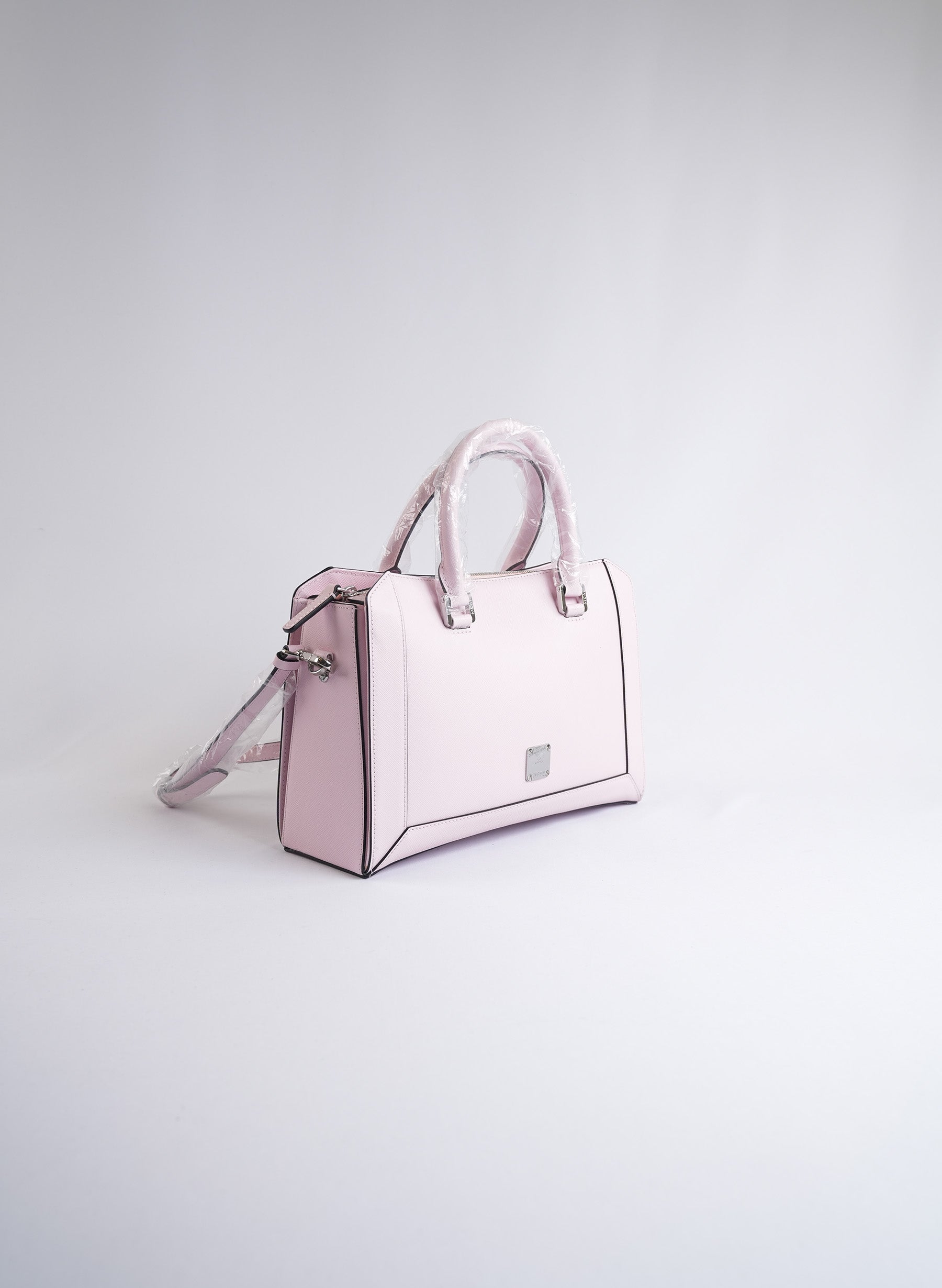 MCM Saffiano Pink Leather Bag