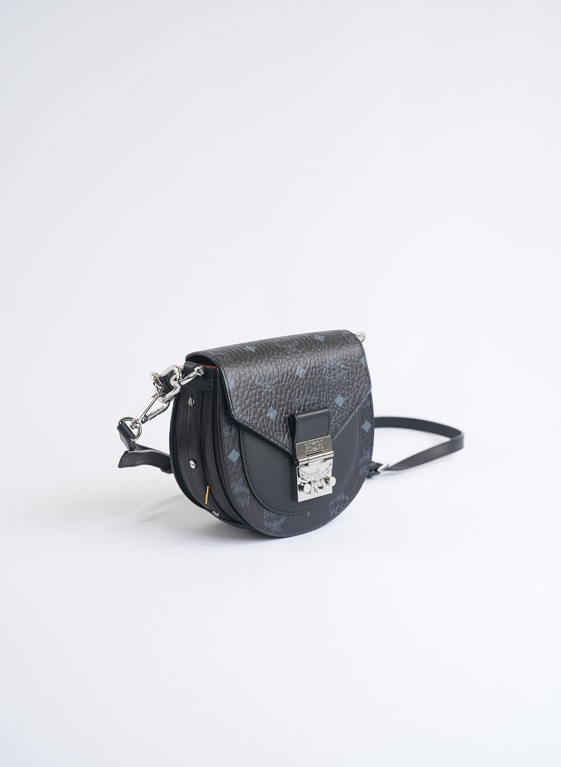 Mini sac à monogramme Patricia Visetos noir MCM