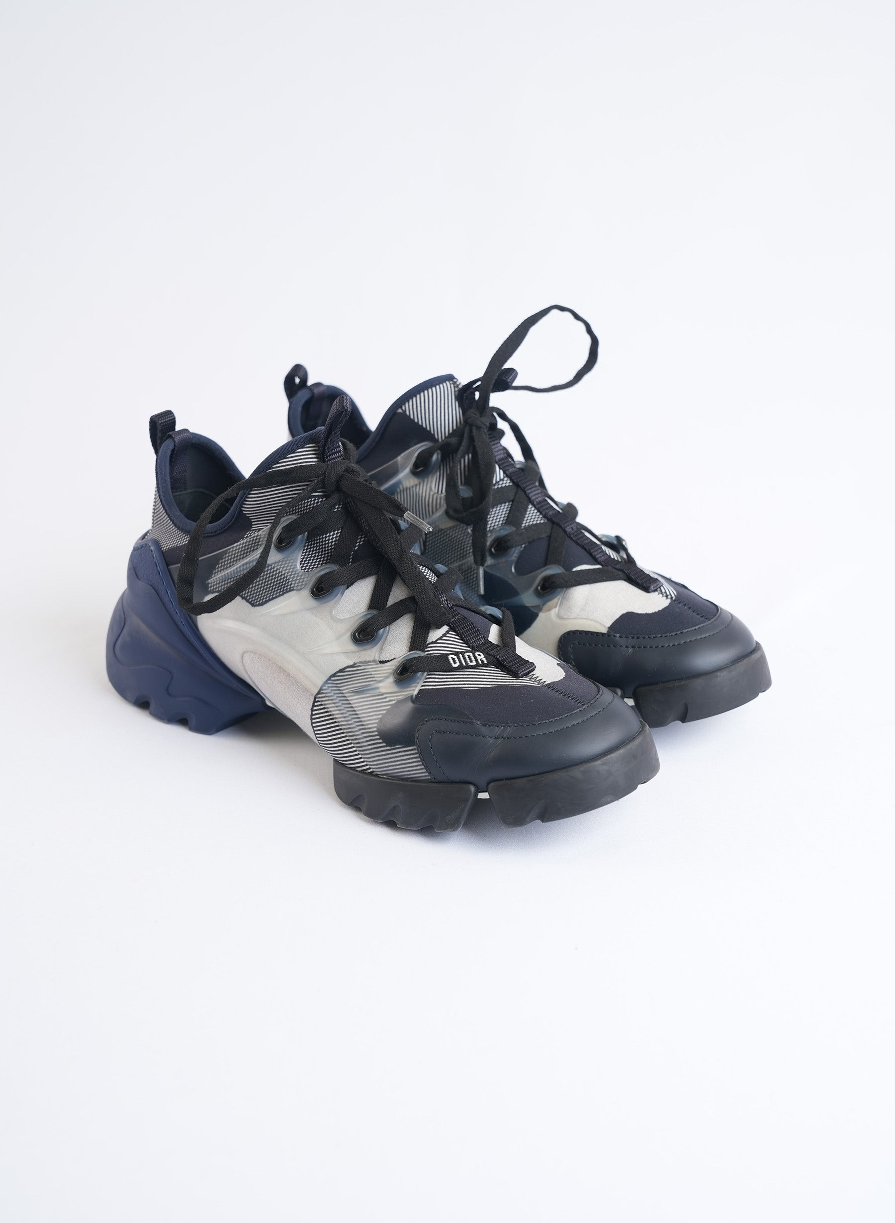 Christian Dior D-Connect Navy Sneakers