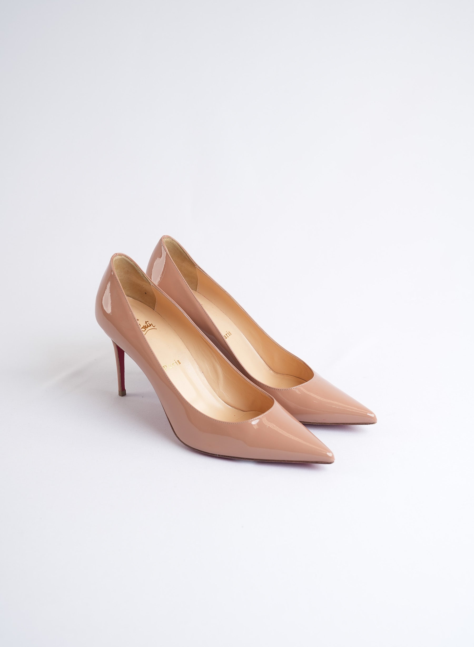 Christian Louboutin 85 Kate Patent Leather Heels