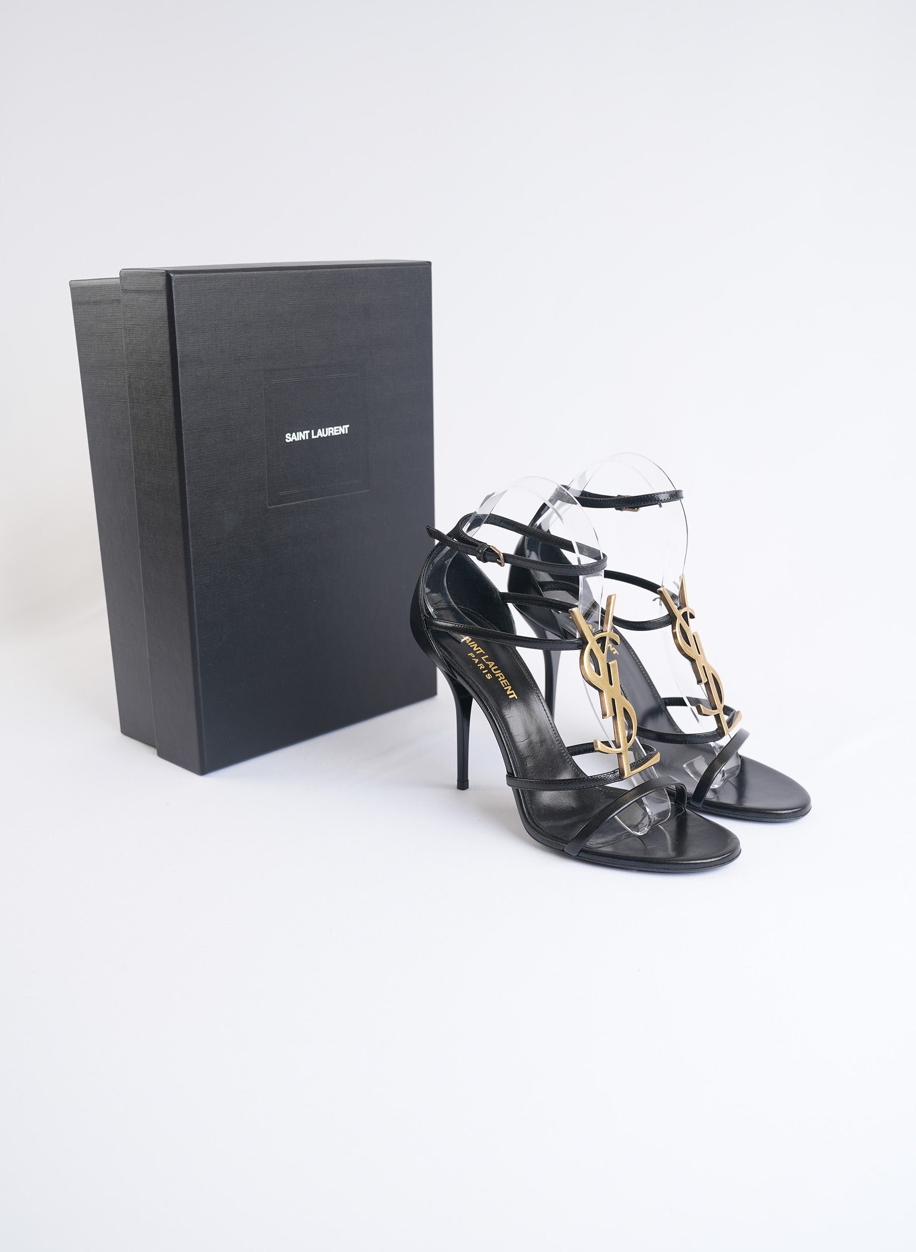 Escarpins en cuir Saint Laurent Cassandra 100