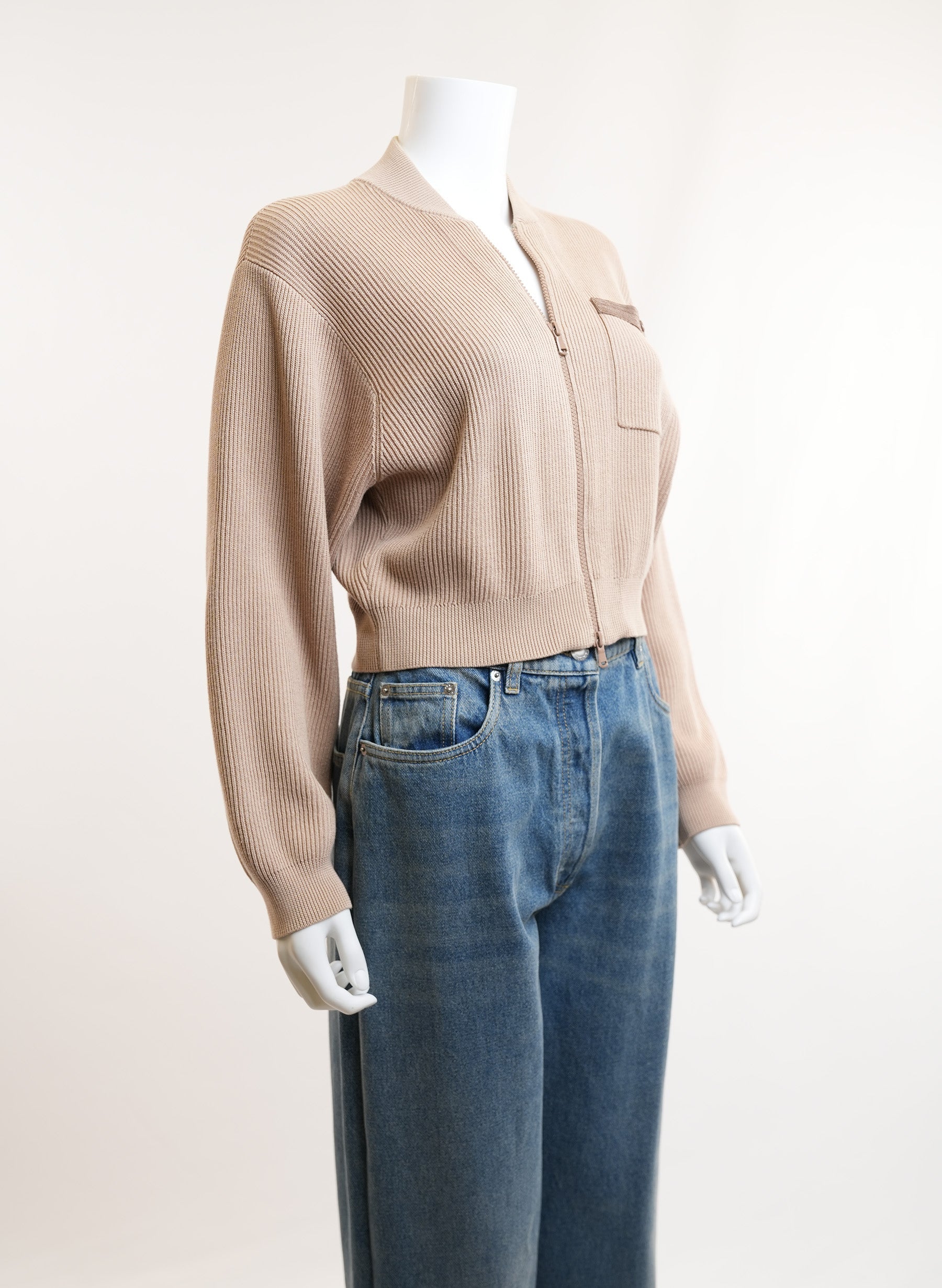 Brunello Cucinelli Brown Knitted Cardigan