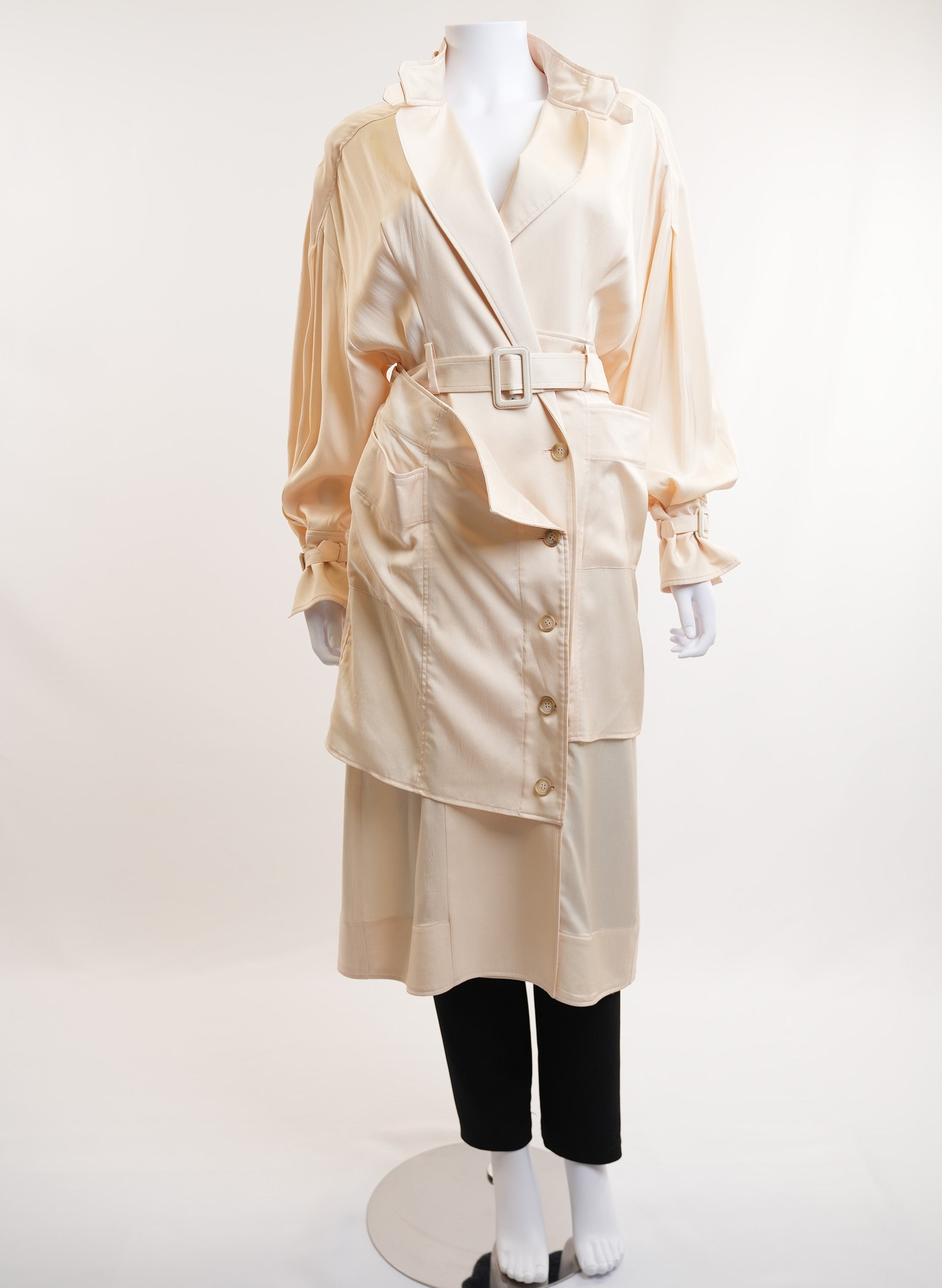 Jacquemus Cream Trench Coat