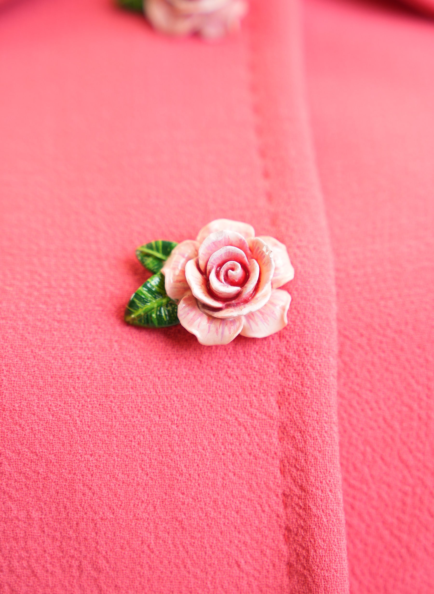 Dolce & Gabbana Wool Coral Long Coat