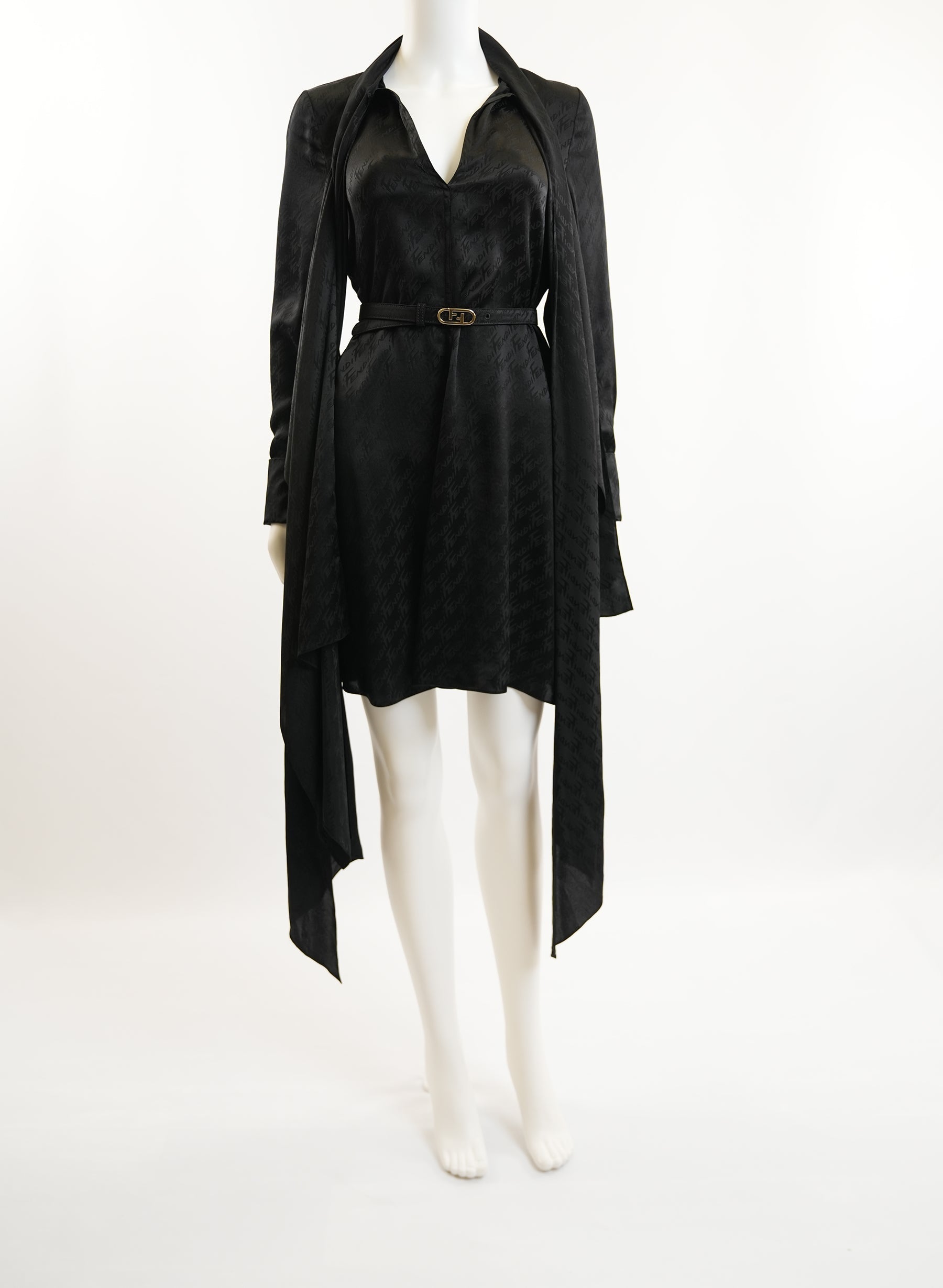Fendi Silk Black Dress
