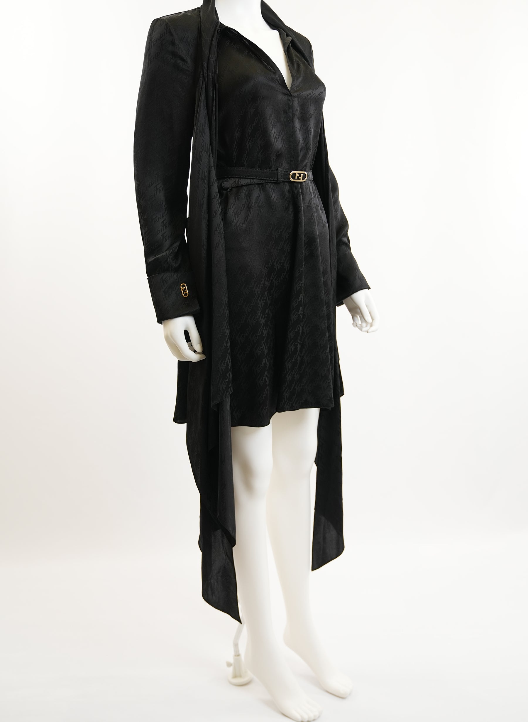Fendi Silk Black Dress