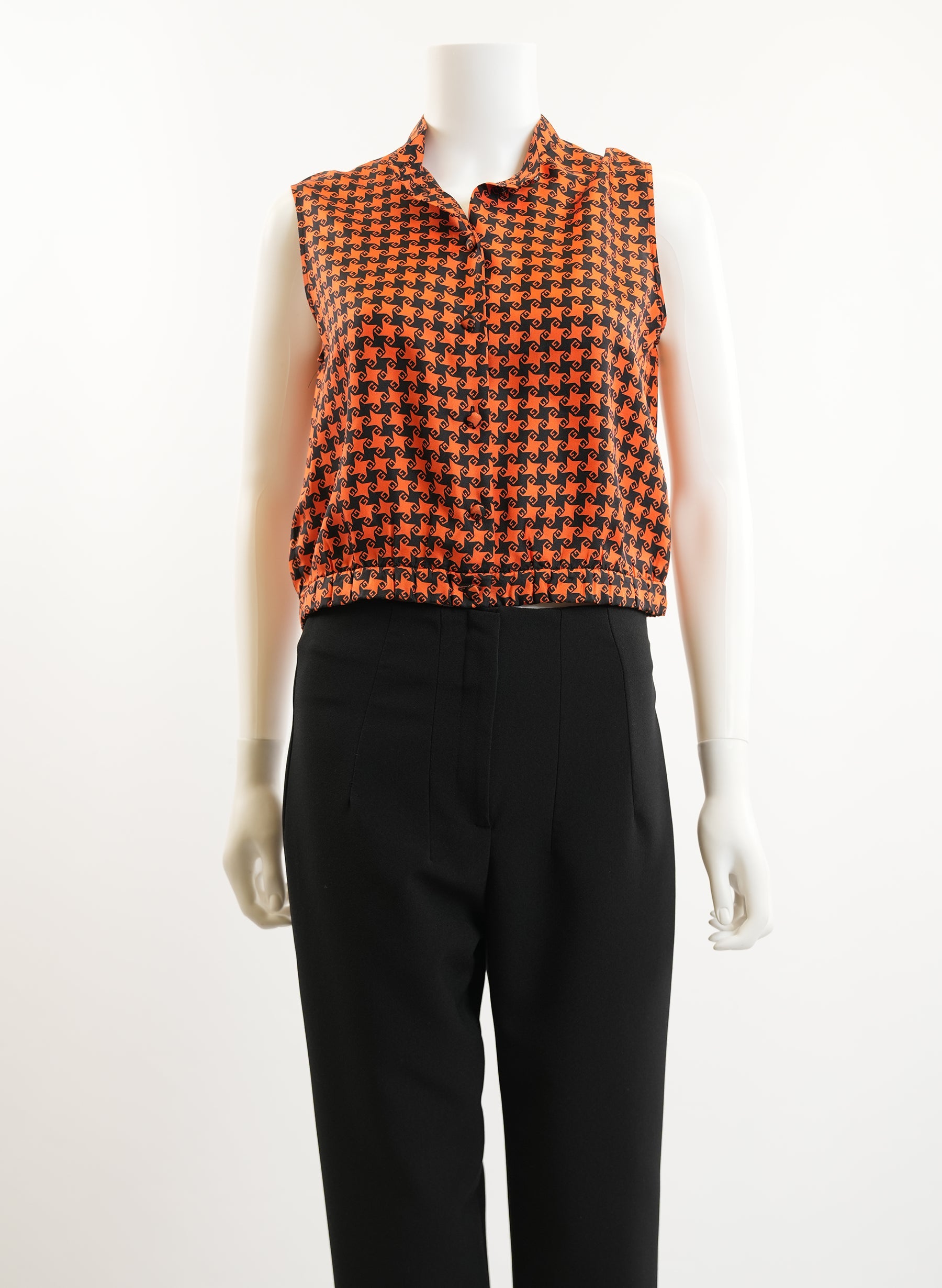 Chemisier court en soie Gucci