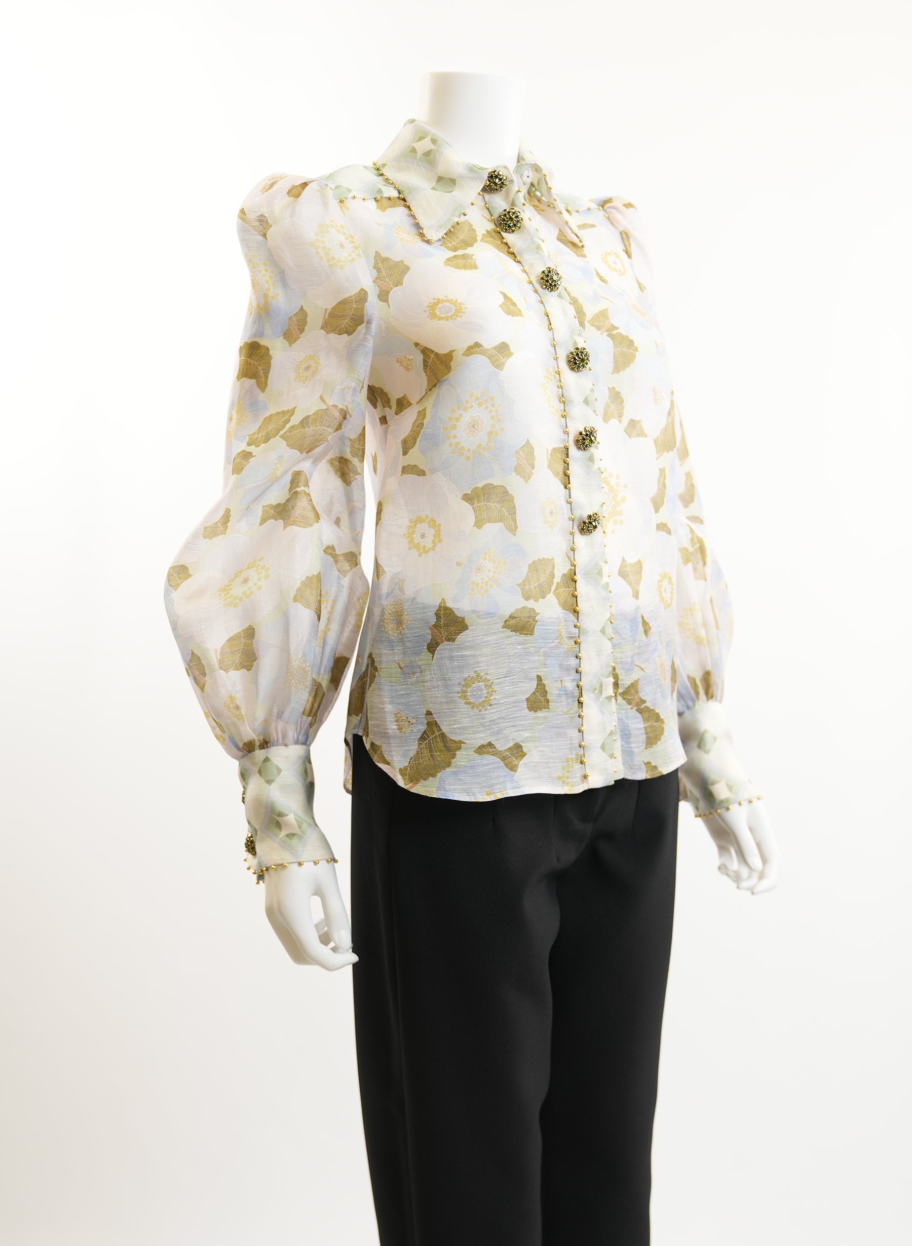 Chemise à boutons fleurie Zimmermann